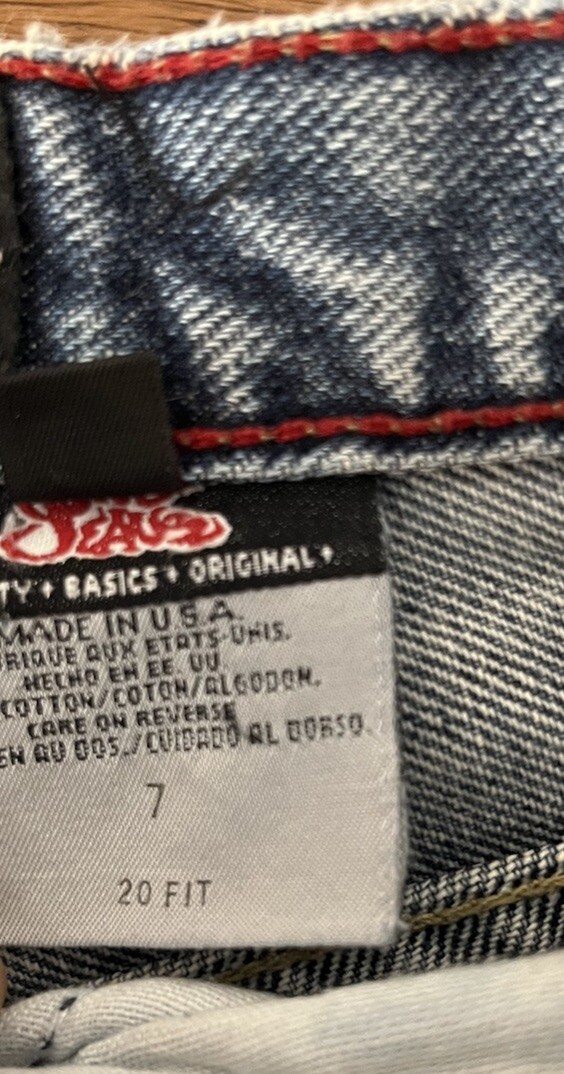 Vtg Jnco Jeans Basics Original Women’s Sz7 20” 1061 USA Style S1061 Cut#300106