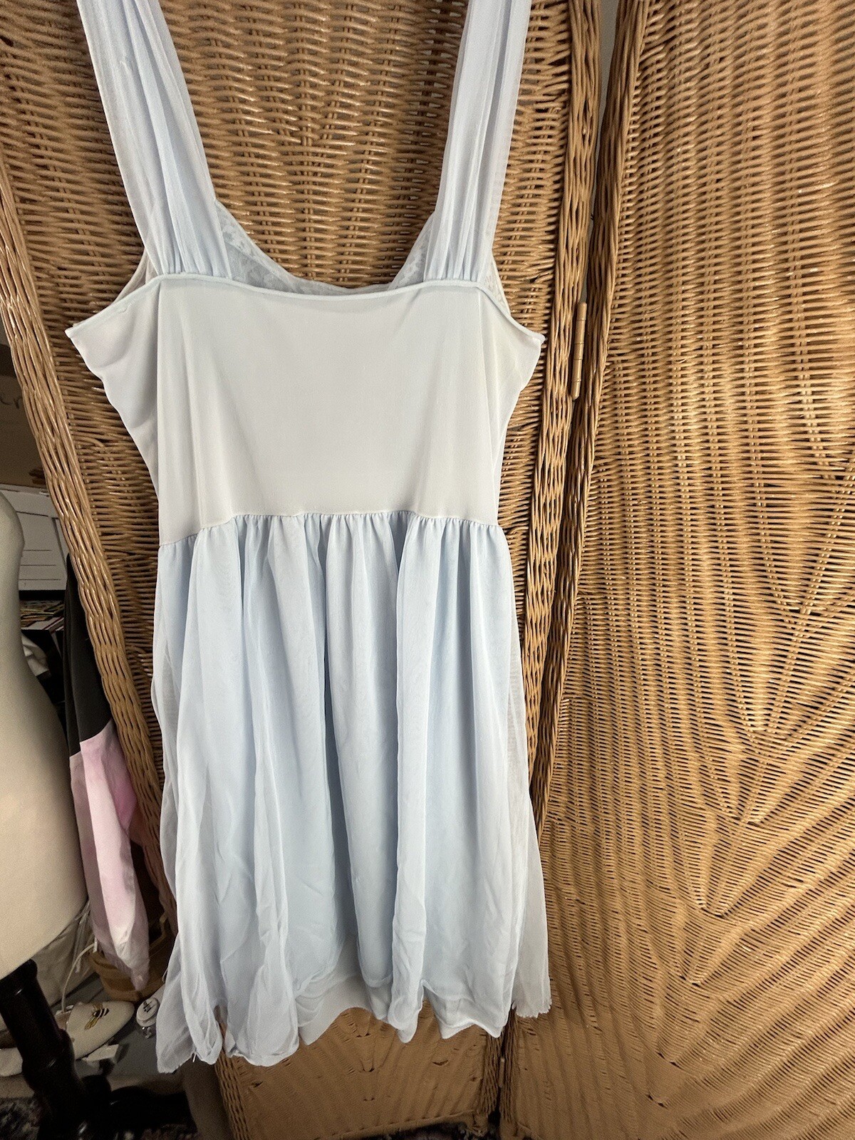 Charmode Vintage Blue Nightgown And Robe Small Sz 36