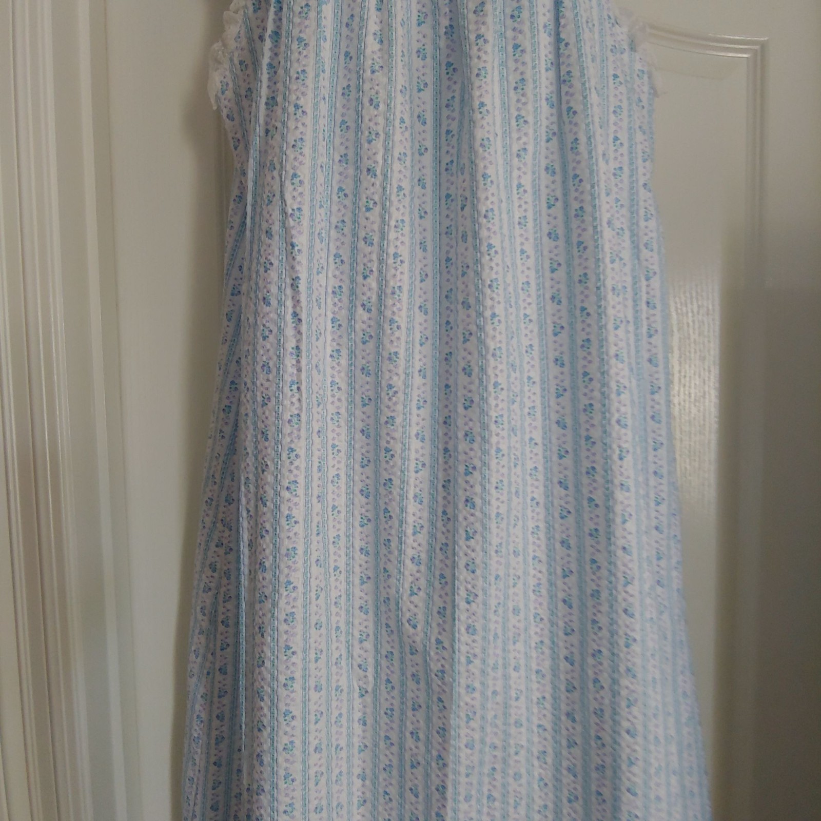 Vtg Brandywine Timeless Demure Cottagecore Floral Long Nightgown Sleepwear M
