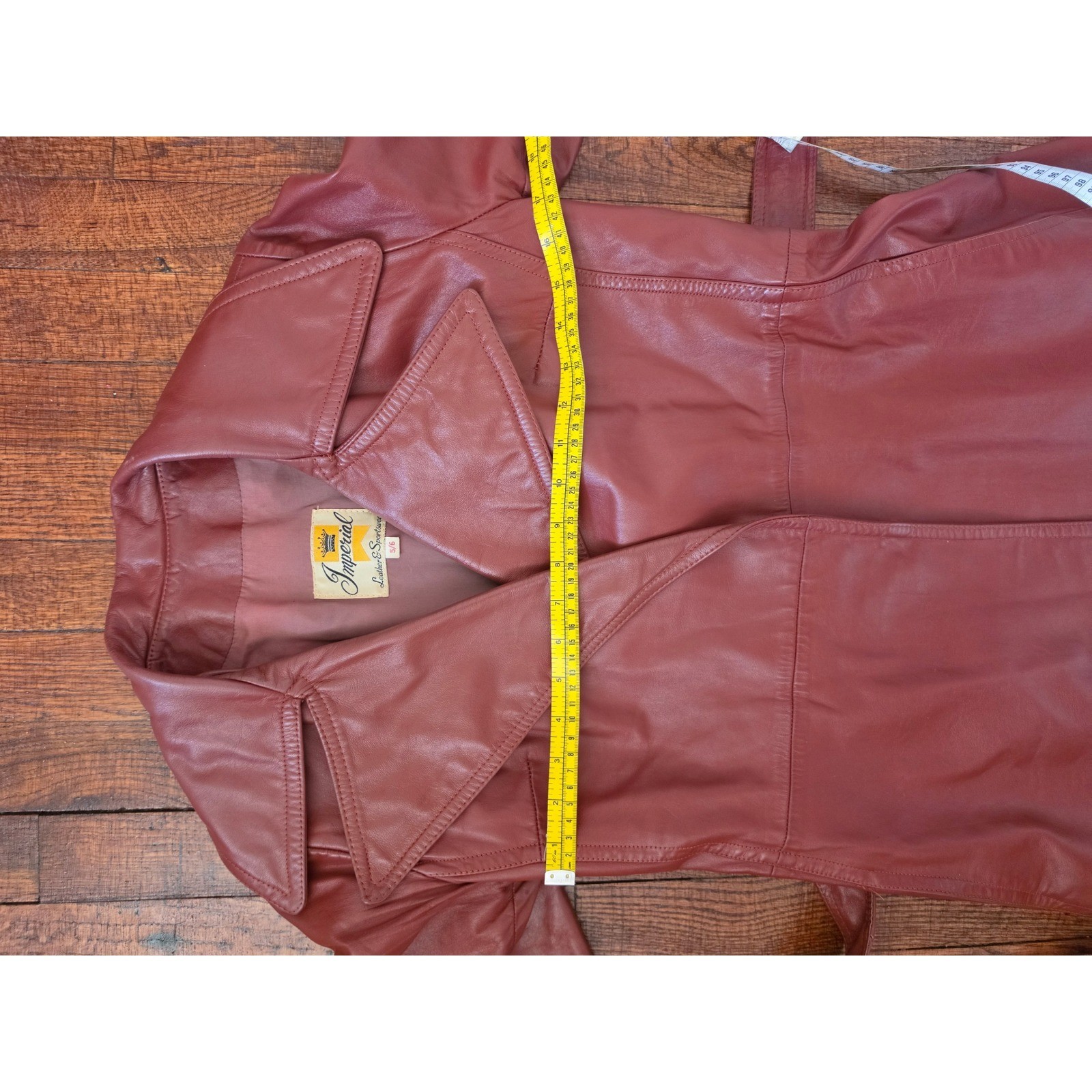 Imperial Leather VTG Grunge Military Utility Bright Brown Jacket sz 5-6 (XS-S)