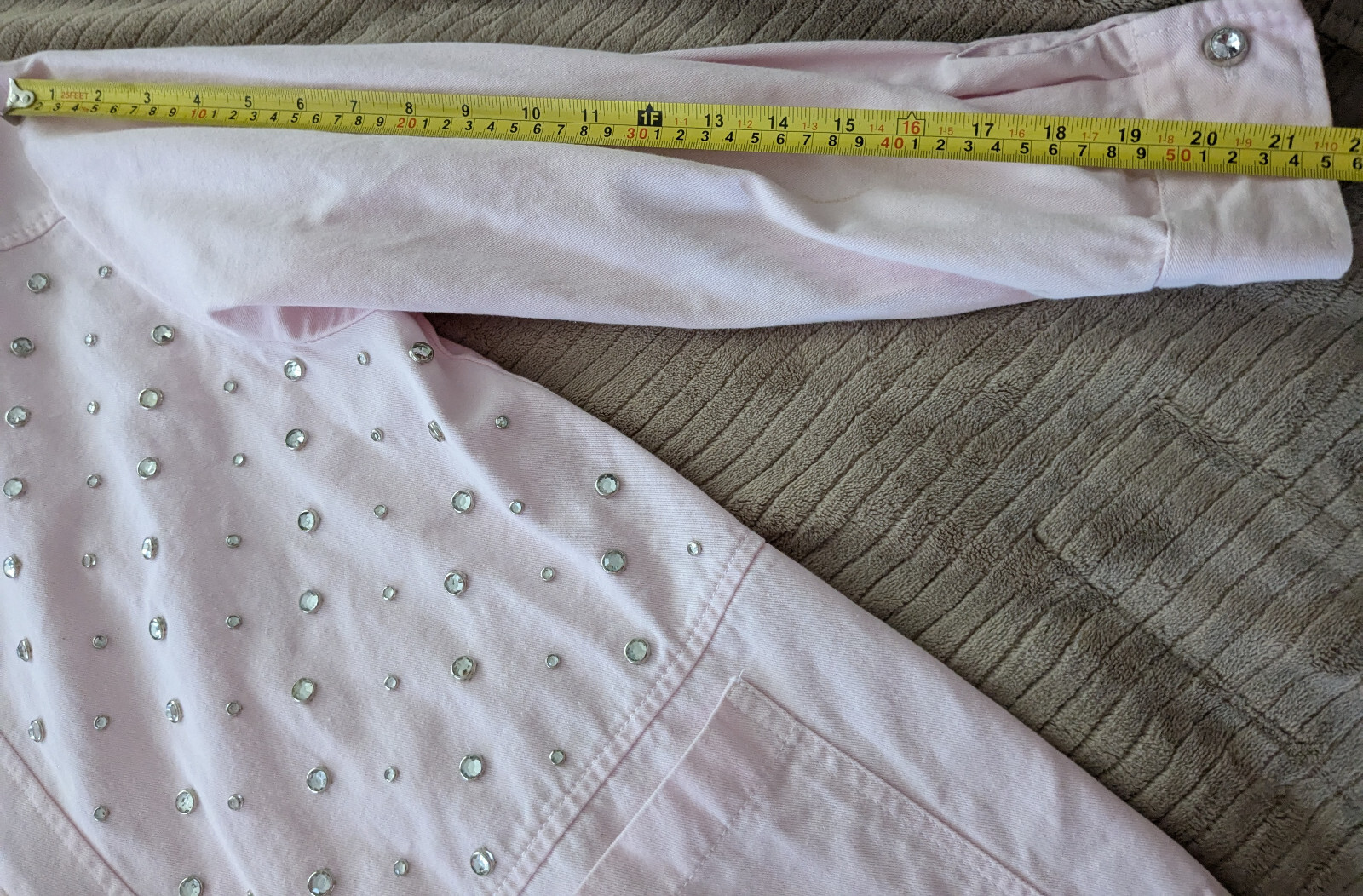 Saint Germain Paris Pink Womens Rhinestone Bling Zip coat Jacket Rare Vintage