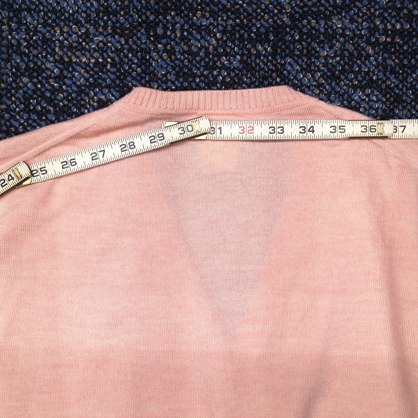 Vintage Lacoste V-Neck Sweater Virgin Wool Pink Size 48(Mens M.)(Womans L-Xl)