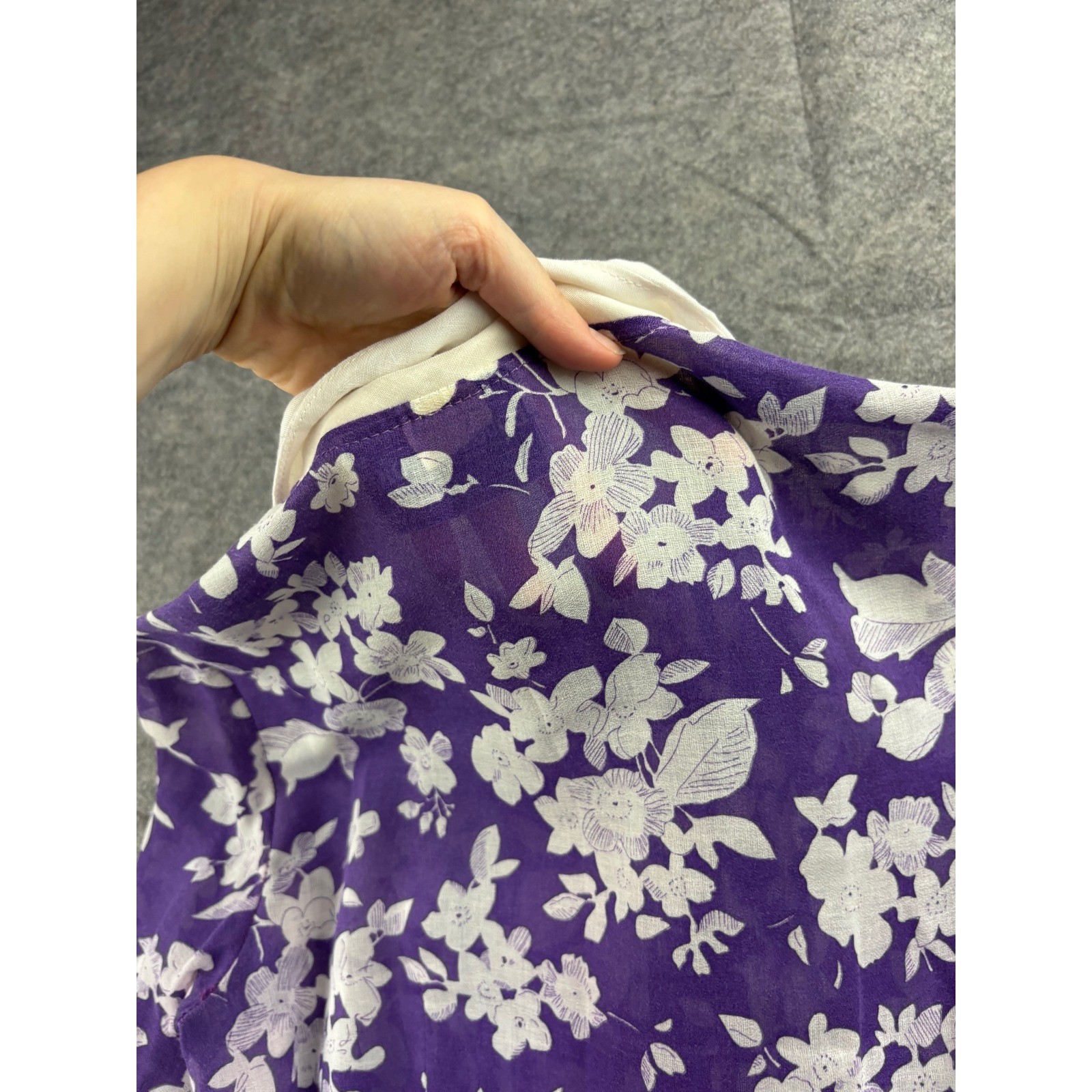 VTG Bobbie Brooks Purple Floral Pintuck Maxi Dress 70s Belted Womens XS? Prairie