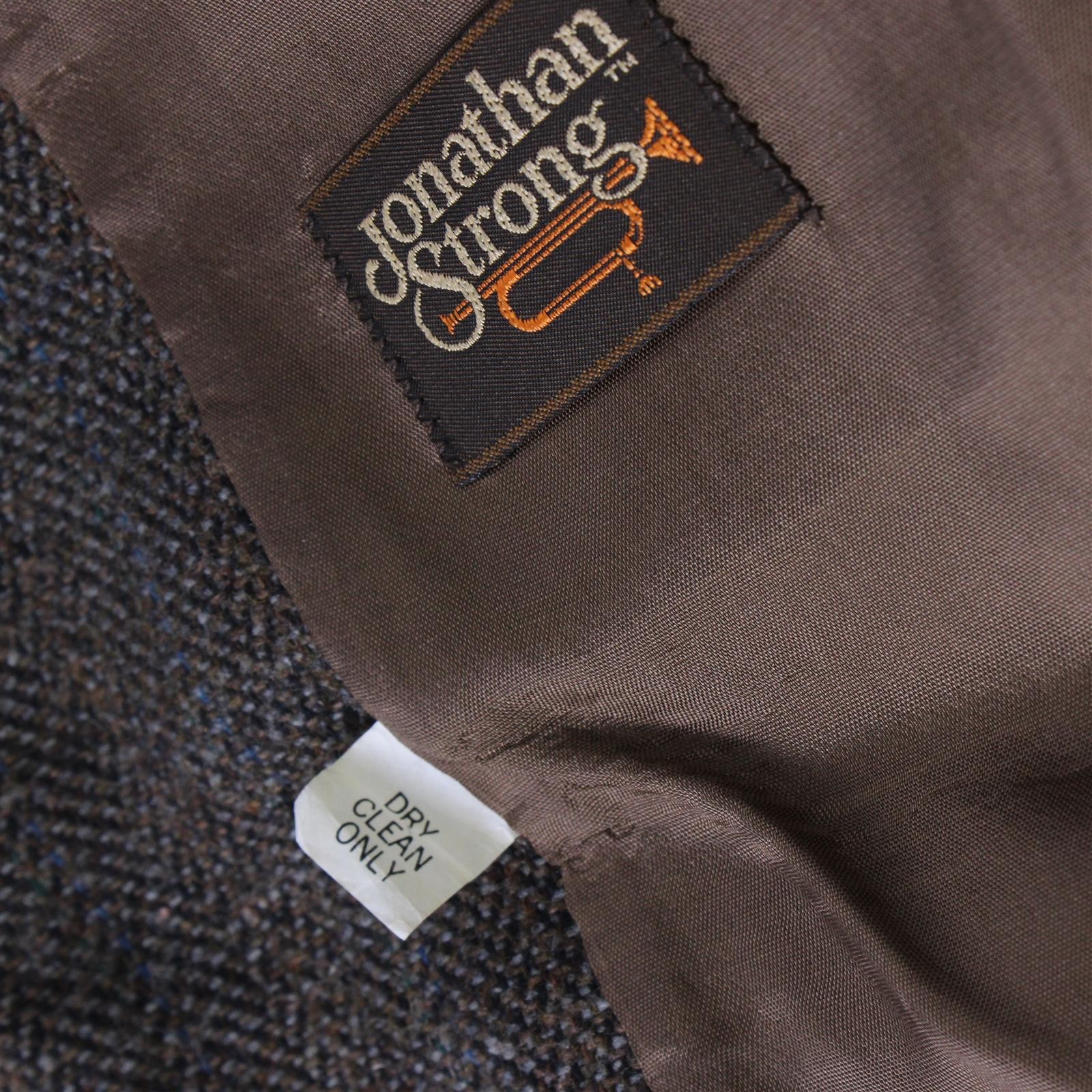 Vintage Jonathan Strong Women’s Brown Tweed Wool Blazer Jacket