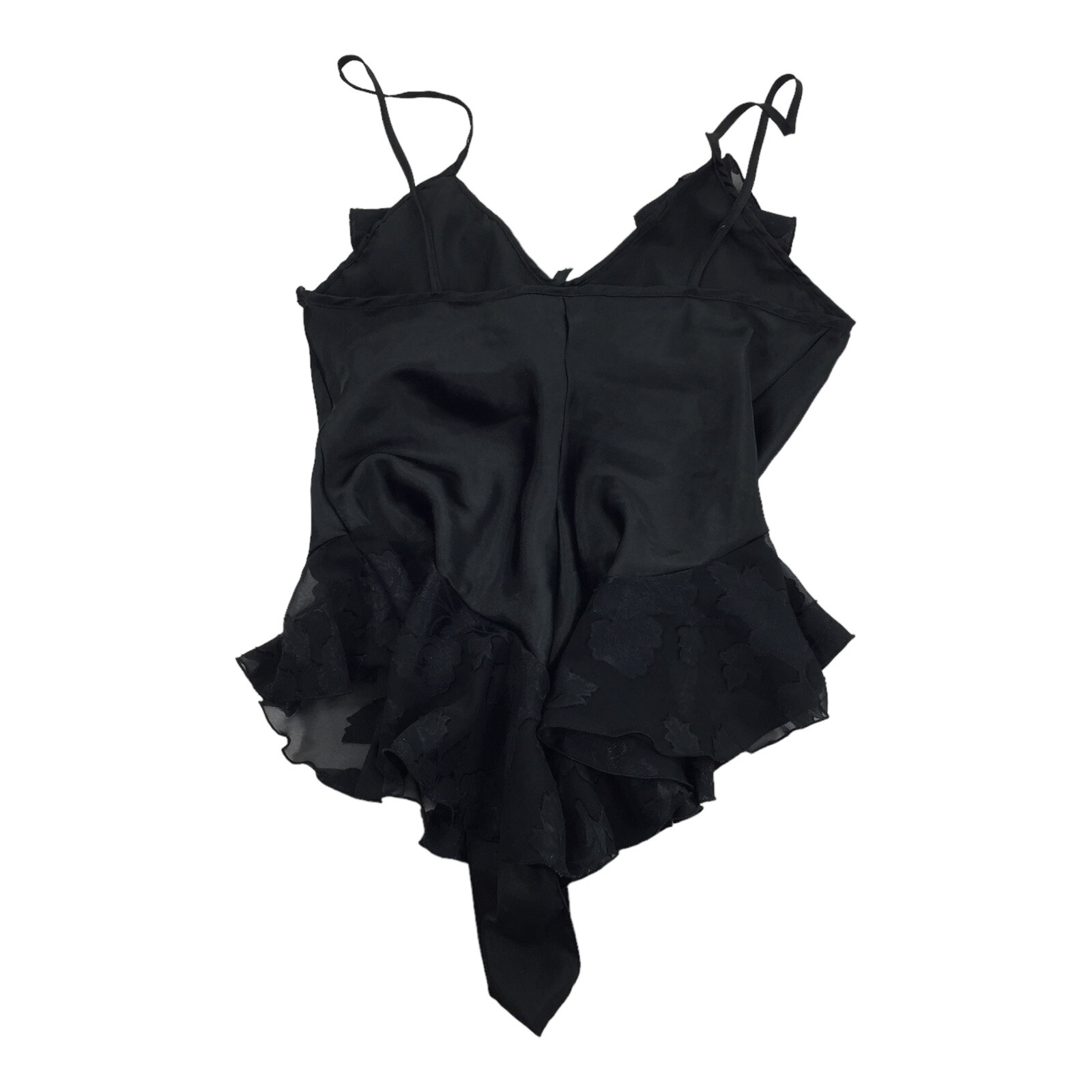 Vintage 1980s Feather Bed Intimate Lingerie Teddy Bodysuit M Black One Piece