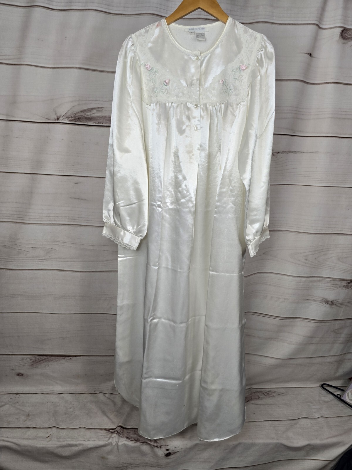 Vintage Maidenform Dreamwear Night Gown White #C