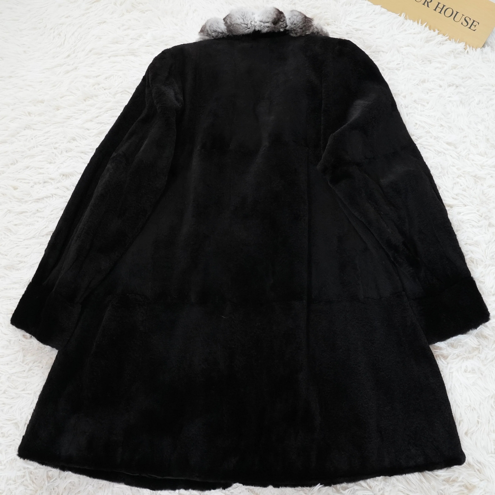 Shaved Mink and chinchilla Trim Coat – Genuine Vintage Fur From Japan