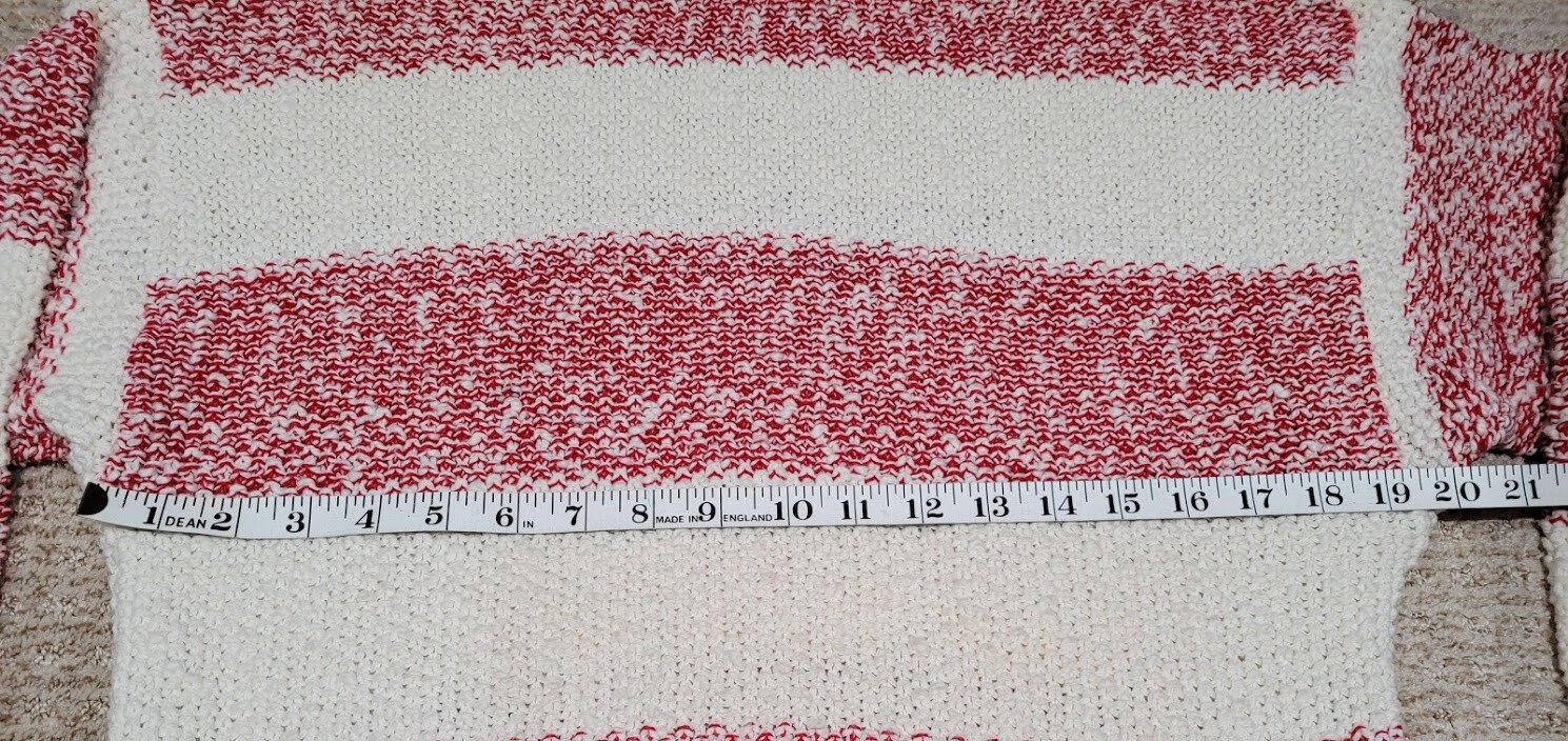 Vintage Women’s Lake Harmony Rowing Club Red White Sweater S *See Measurements*