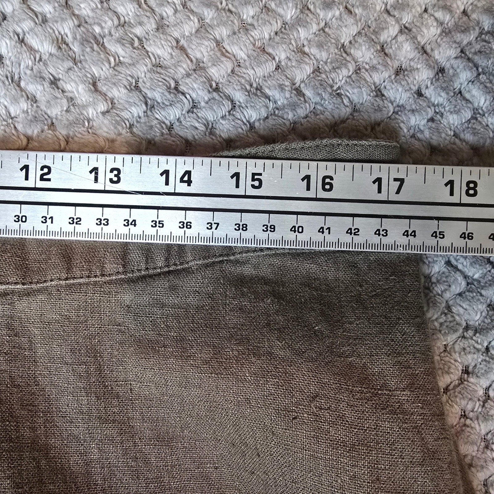 Vintage Chicos Design 100% Linen Pants Green Size 3 XL Coastal Grandpa