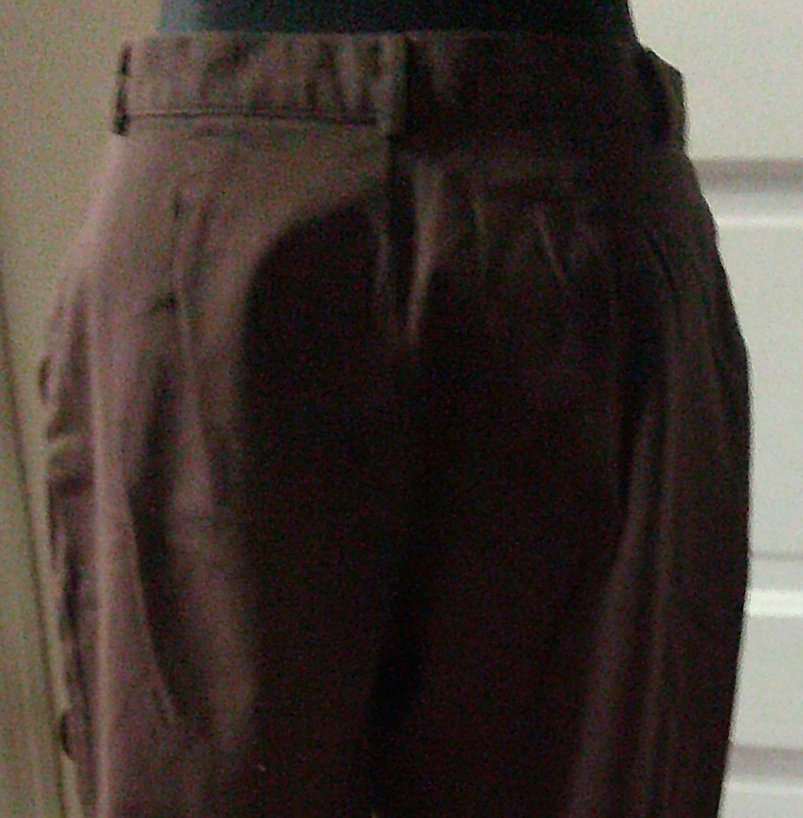 90’s DOCKERS’ STRETCH Brown Flat Front Khaki Pants Slacks 10P 10 PETITE MEDIUM