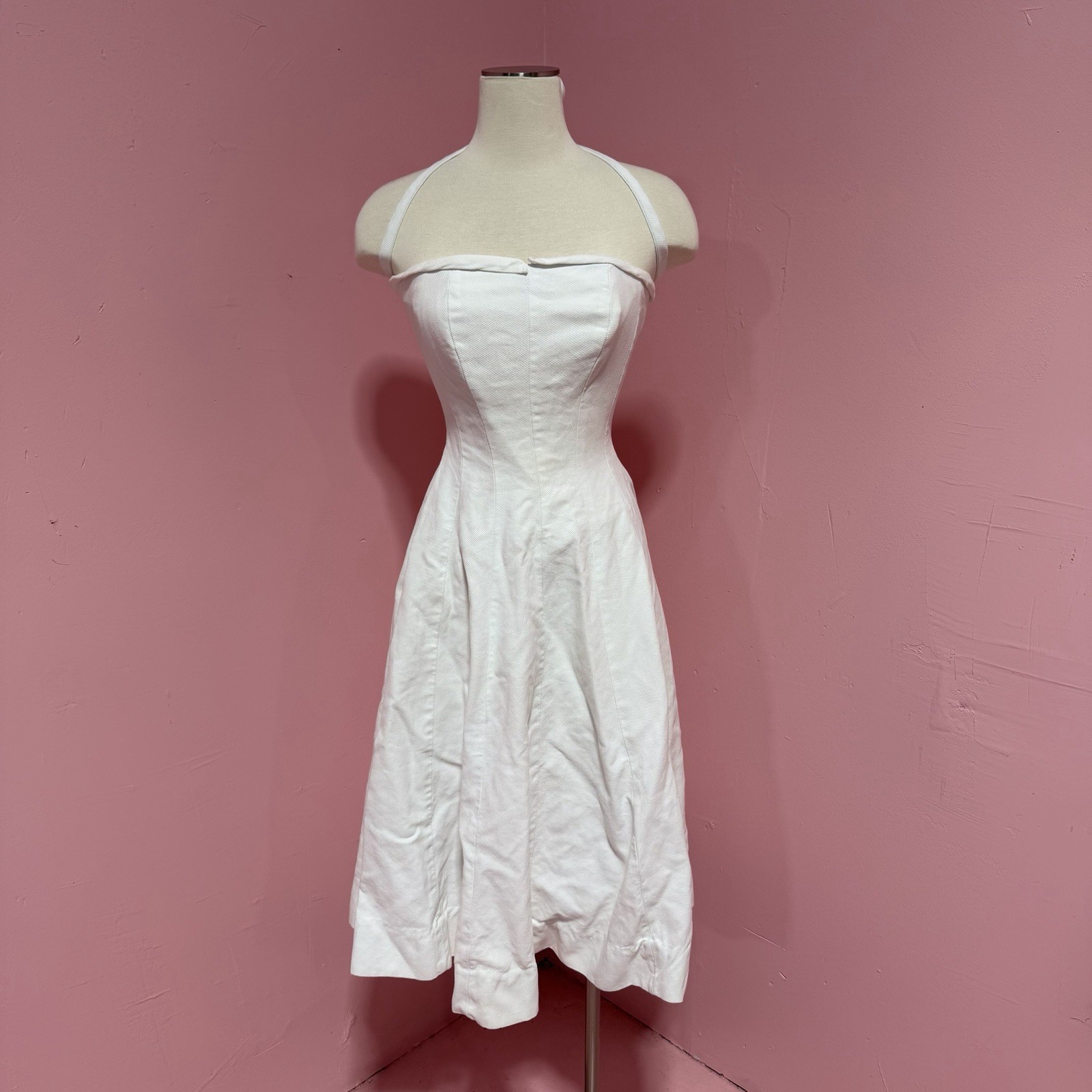 True Vintage 1950’s Pat Premo Grease Mid Century White Dress