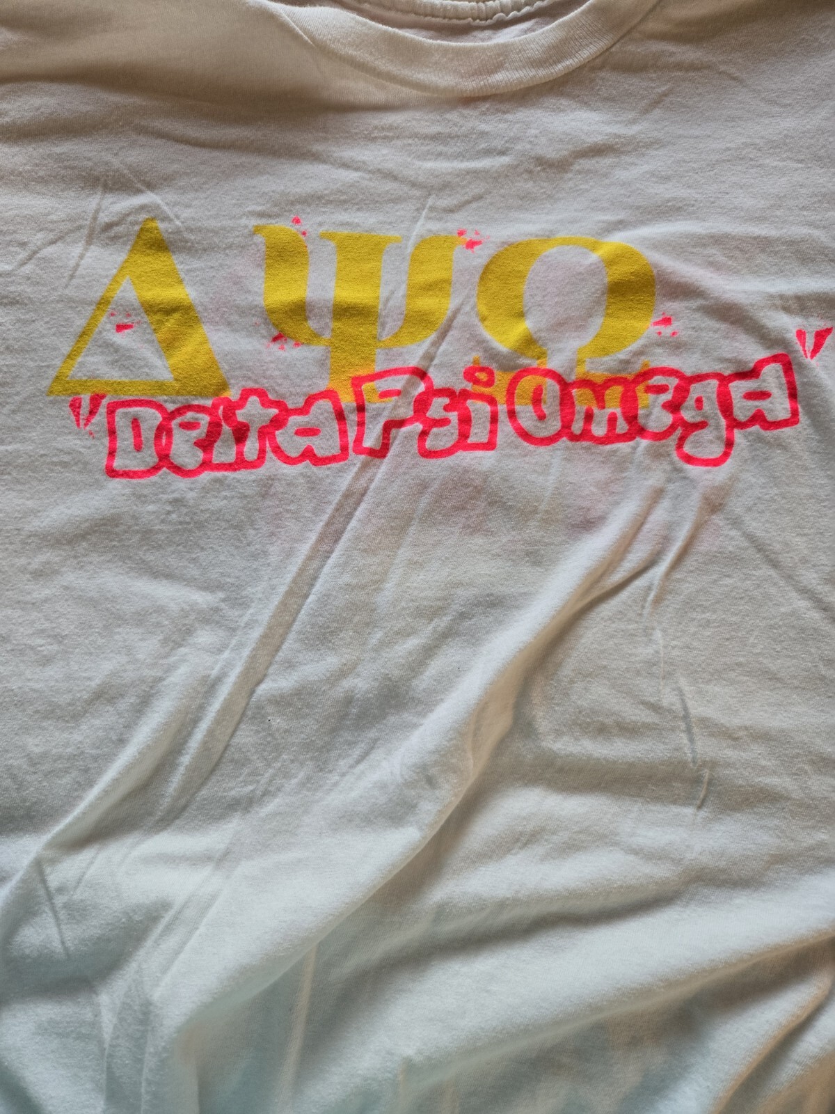 Vintage Delta Psi Omega Music Honor Society Rush 2008 Splash Splatter Tshirt