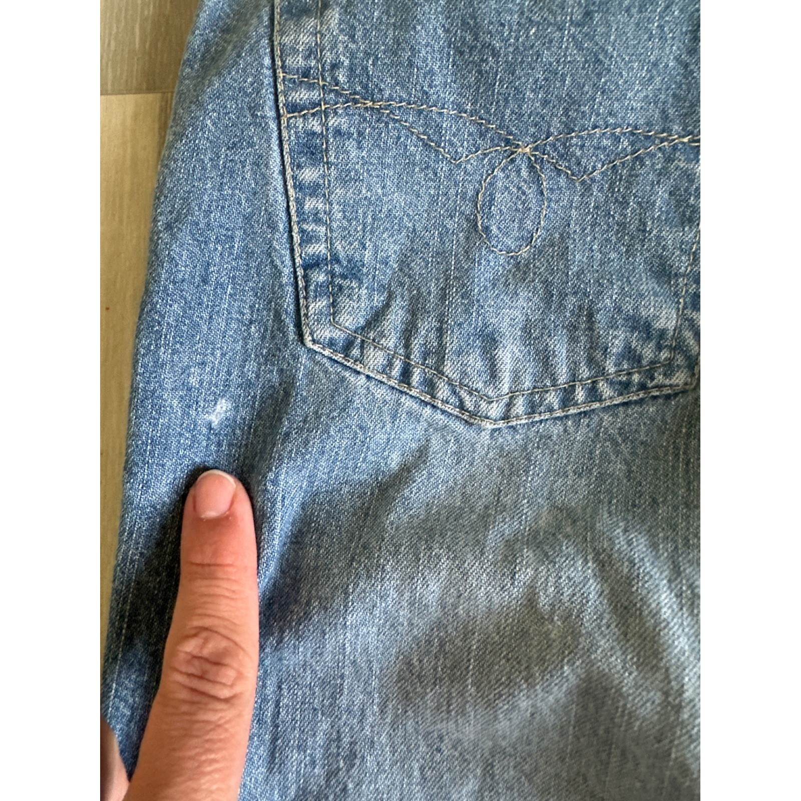 Vintage Y2K Paris Blues Originals Low Rise Boot Jeans Womens 3 Raw Hem Grunge