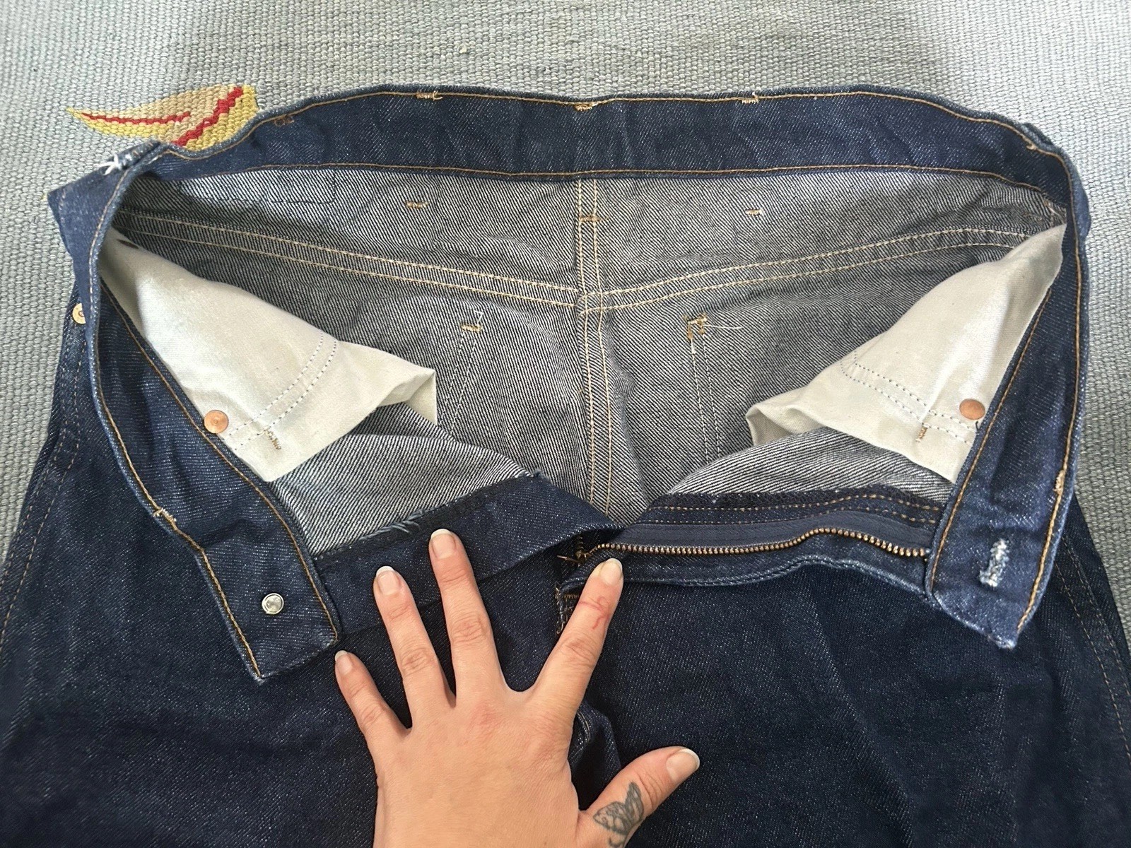 1970-80s ROEBUCKS Dark Wash Boot Cut Jeans – Size 30/32