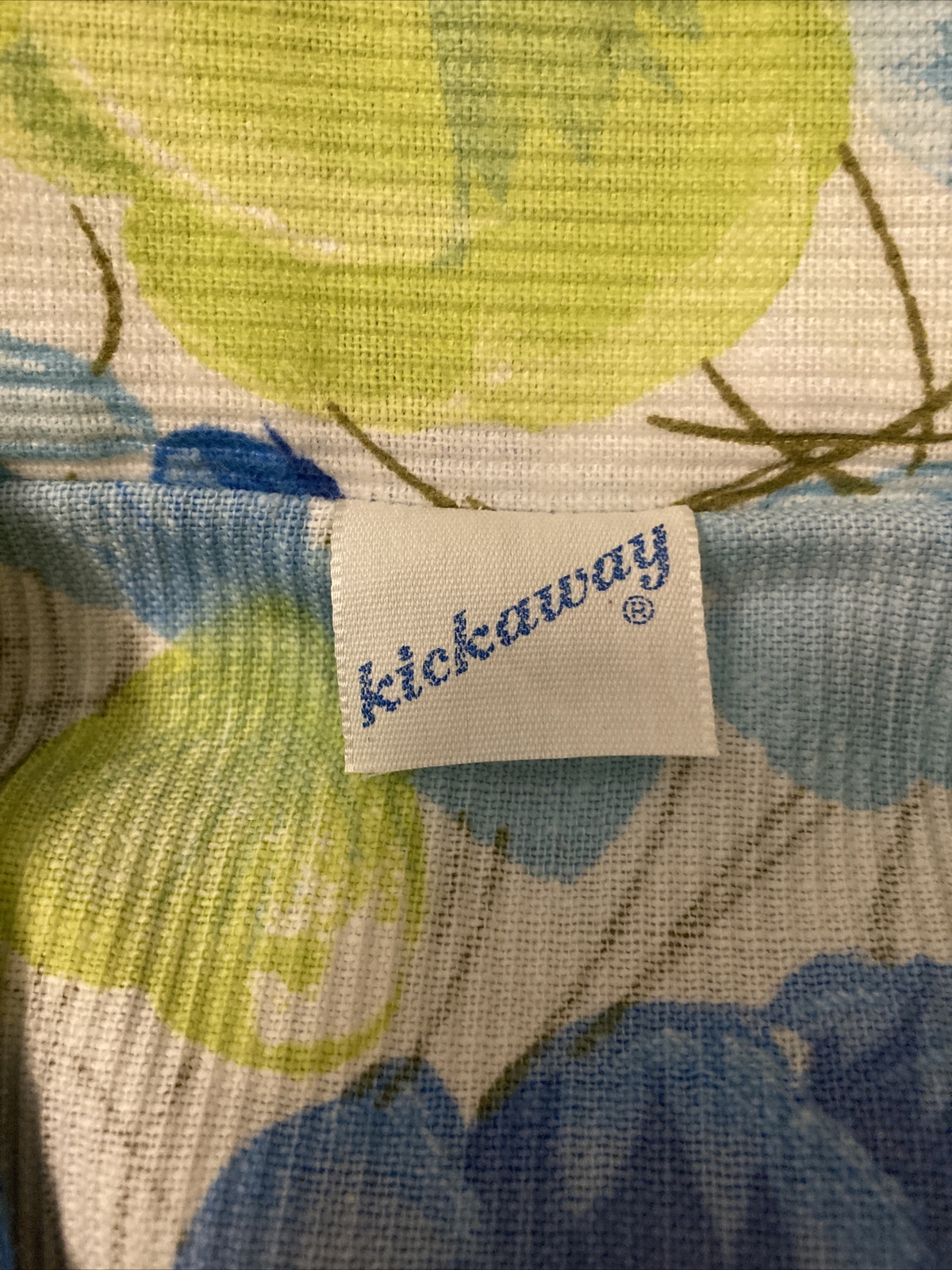 NWT Kickaway Corded Duster Blues/Greens See Measurements For Size Vintage