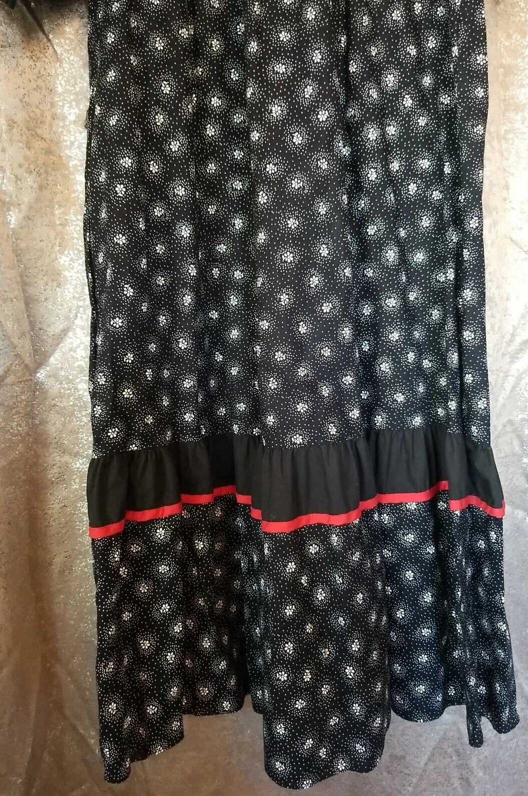 Carol Bennett Liberty House Hawaii Muu Muu Women’s Dress Size S Black Vintage