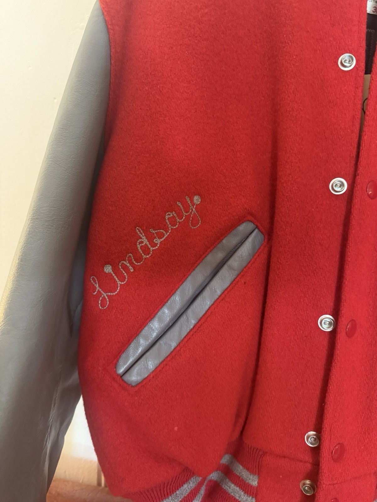 1994 Vintage cheerleader Varsity Jacket Minerva Ohio Lindsay Women’s Medium