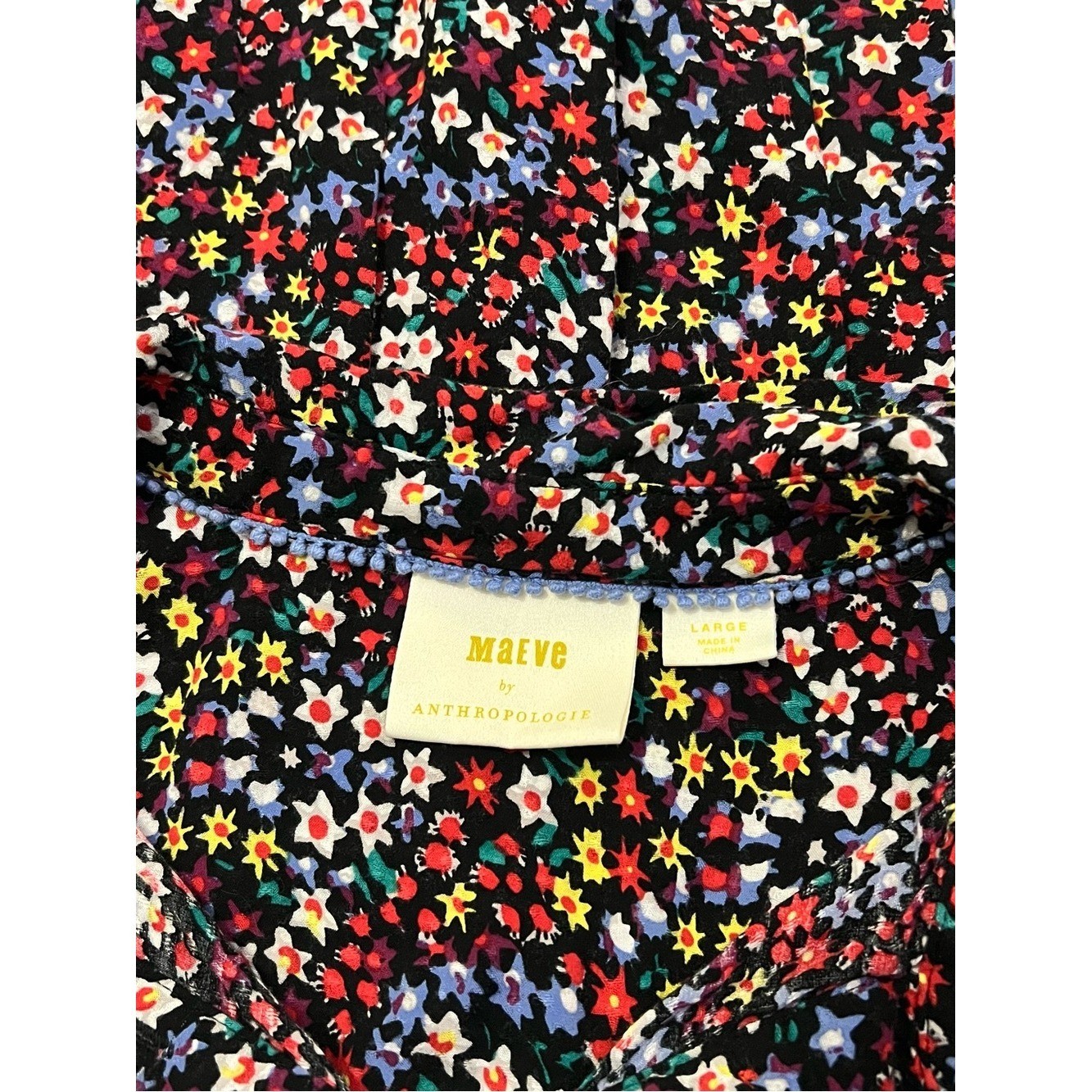 Maeve Anthropologie Size Large Floral Blouse