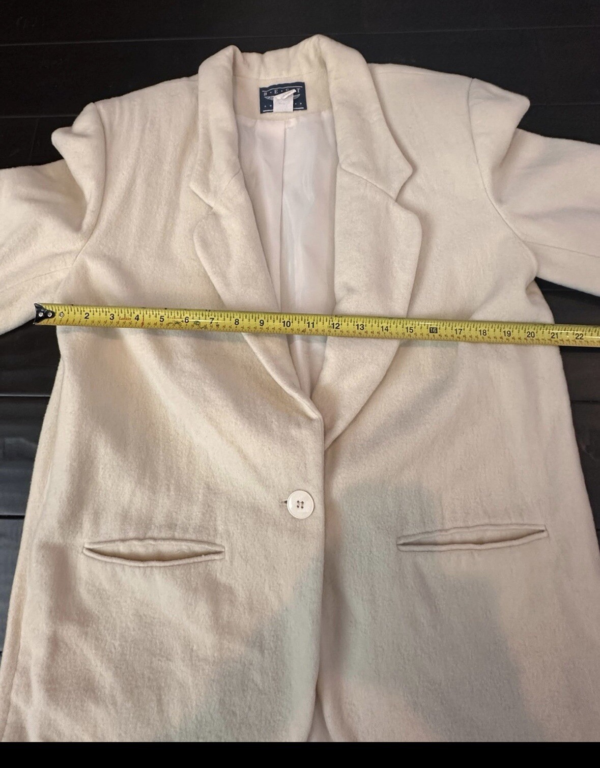 Best American Clothing Co. Womens Large Lined Jacket Wool Blend Vintage Yellow