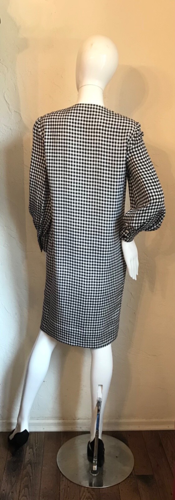 VINTAGE David Hayes Neiman Marcus Houndstooth dress 4