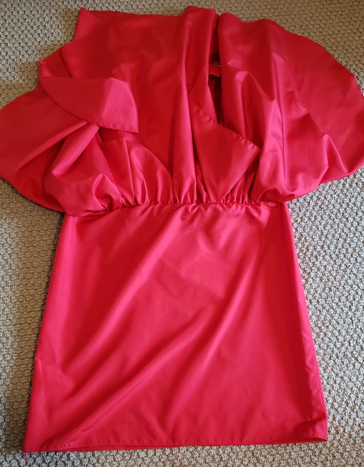 Vintage VTG Int Ladies Garment Workers Union Dress Red Prom Dance Wedding 9 USA