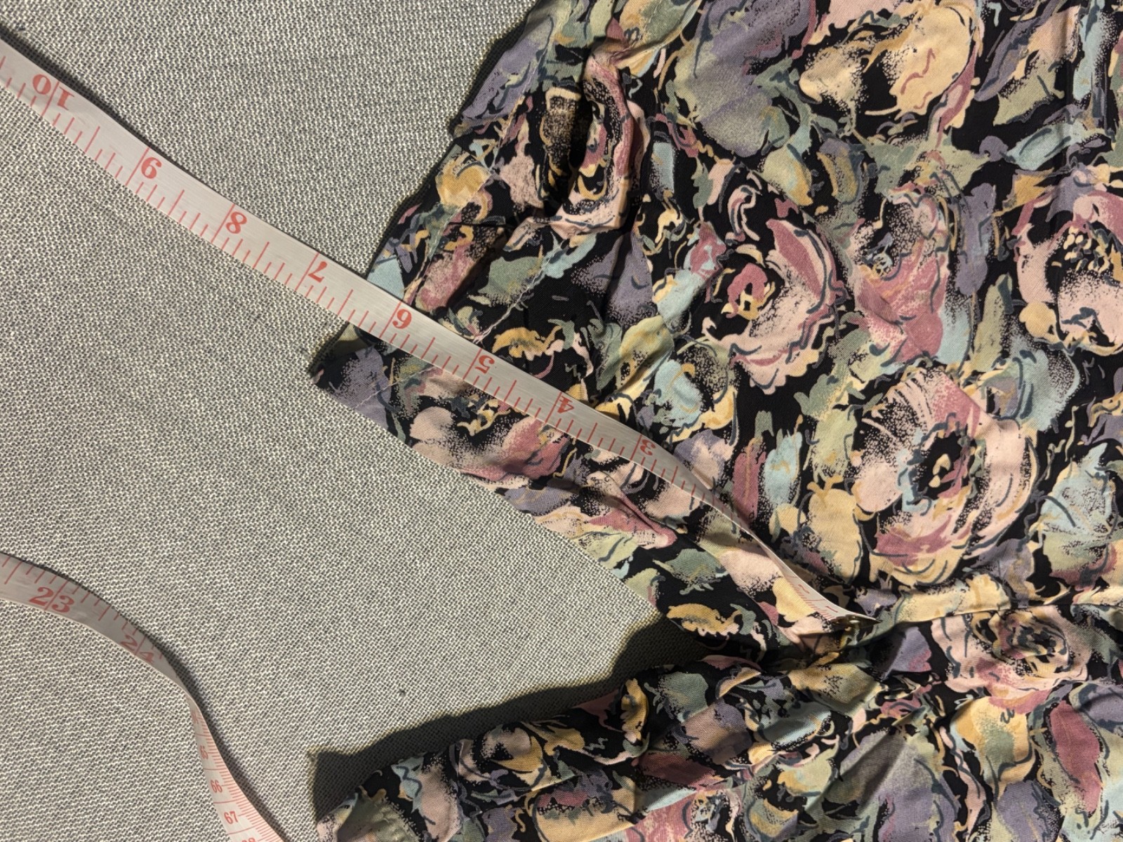 Cabaret Sport Vintage 80s/90s Rayon Floral Flower Pink/Purple/Blue/Green Shorts