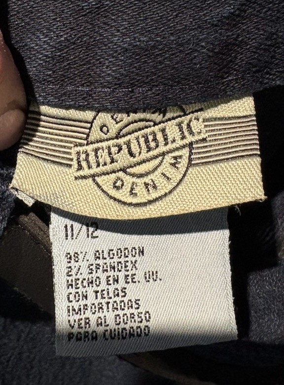 Vintage 90s Womens Size 11/12 High Waisted Stretch Jeans Jeggings Denim Republic