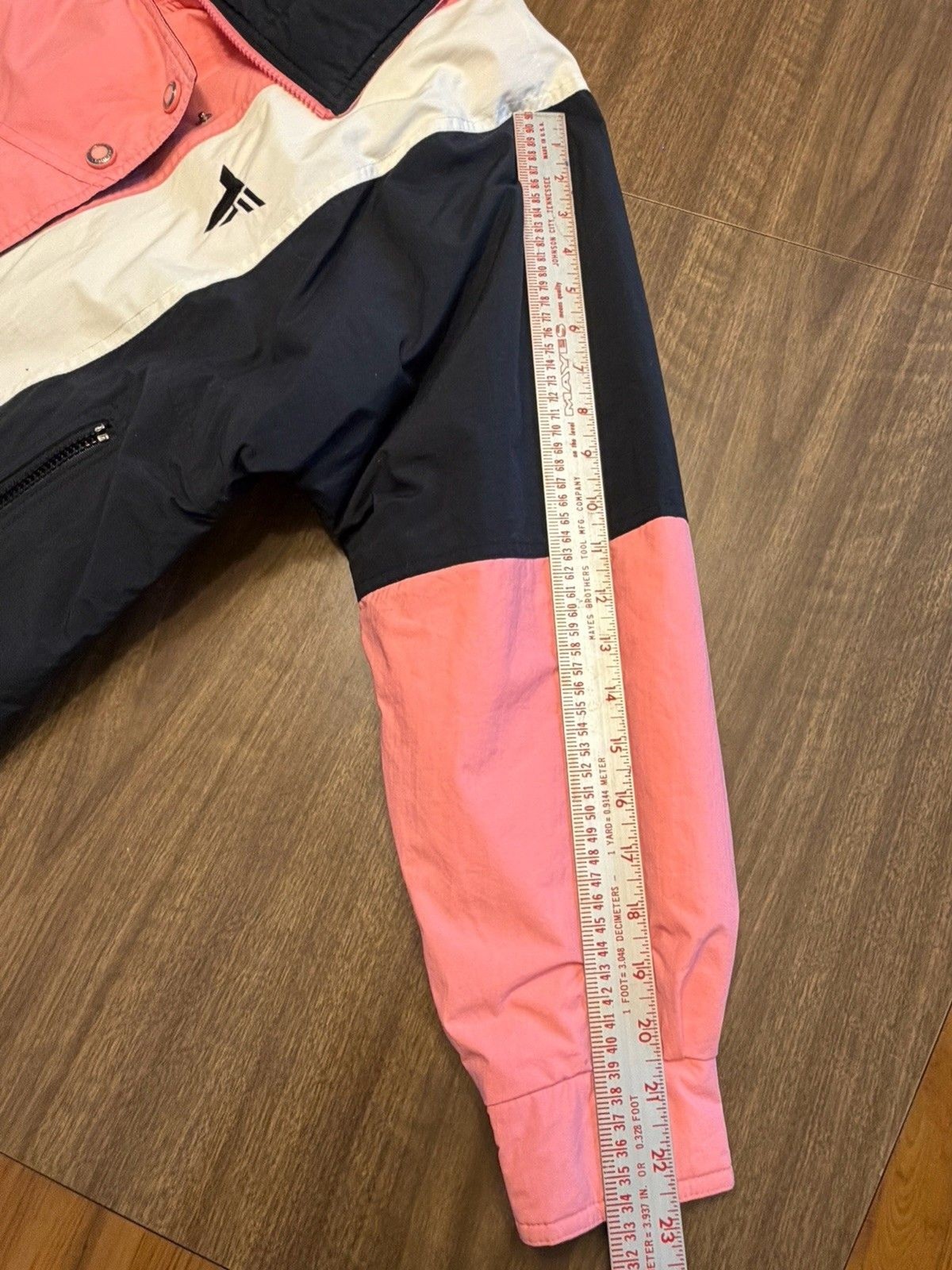 Vtg 80s 90’s Tyrolia By Head Pink Black Block Ski Jacket Sz Ladies M