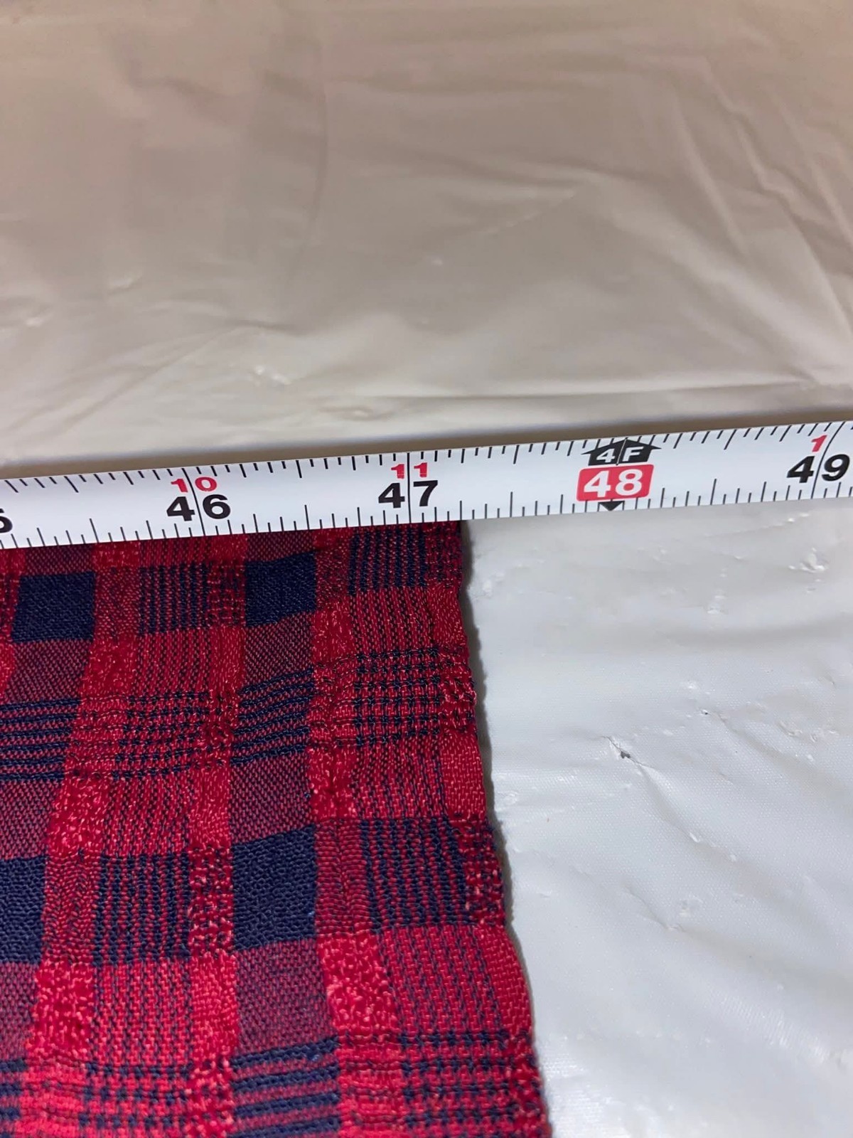 Vintage 90s Ellen Ashley Red Blue Plaid Long Sleeve Full Button Frt Maxi Dress M