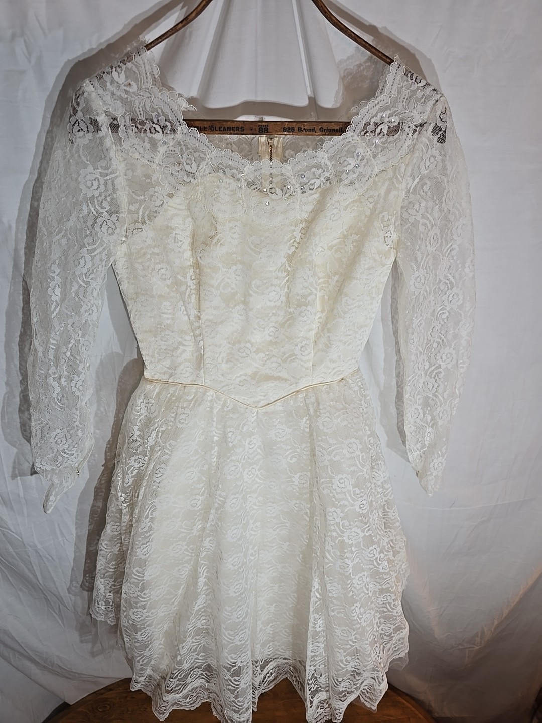 1950’s Lace Party Dress, Mid Century Prom, Wedding, Cocktail Dress
