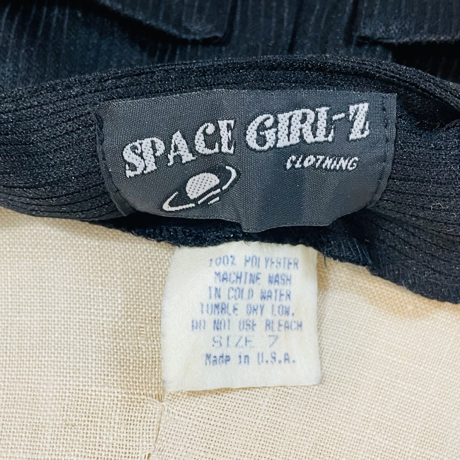 Vintage 90s Space Girl-Z High Rise Ultra Flare Pants Womens Size 25 Purple Black