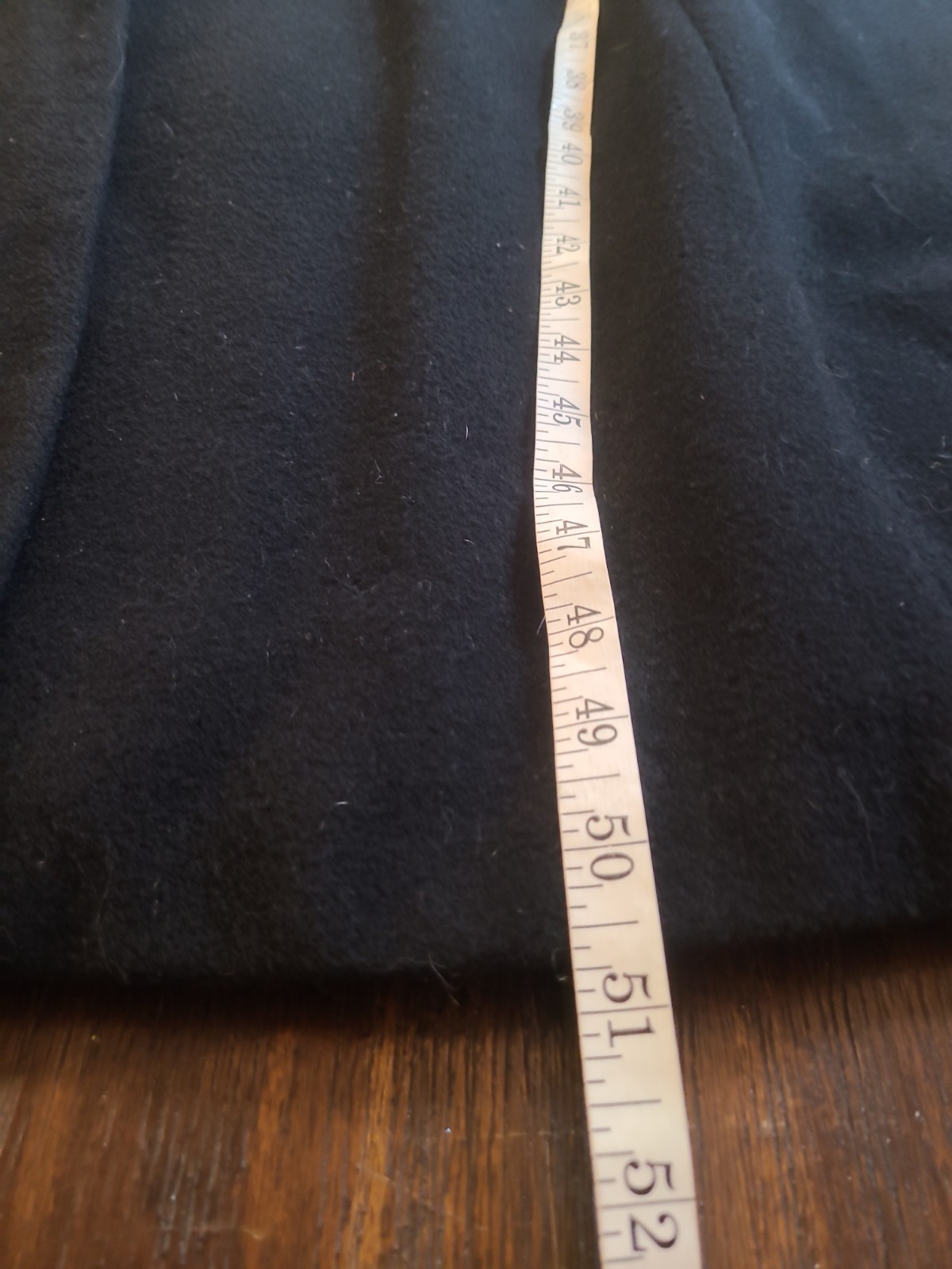VTG Donnybrook 100% Wool Black Maxi Coat Womens 16 Hood Real Fur Opera Church