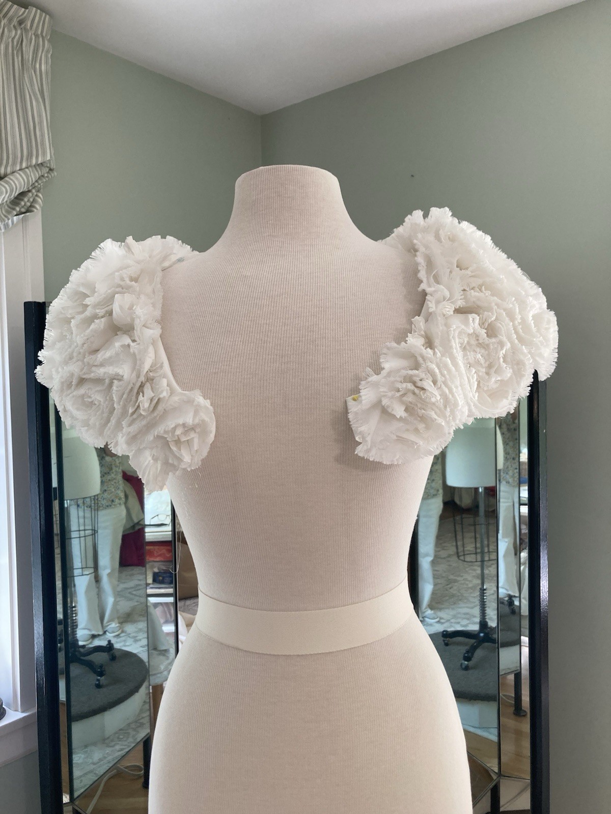 Vintage Cut Rose Shabby chic Wedding Gown Jacket