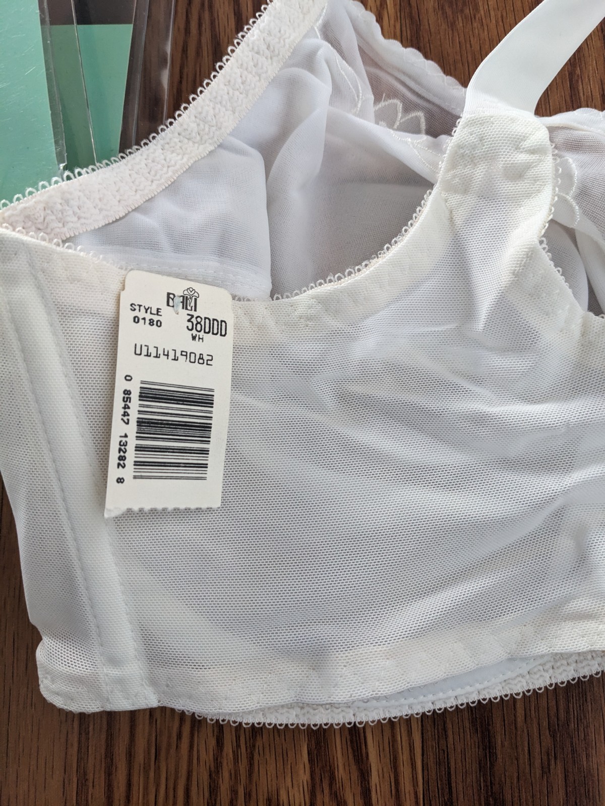 NOS Lot of 3 Vintage BALI 1988 80s White Underwire Bras lace 38DDD Mervyn’s bra
