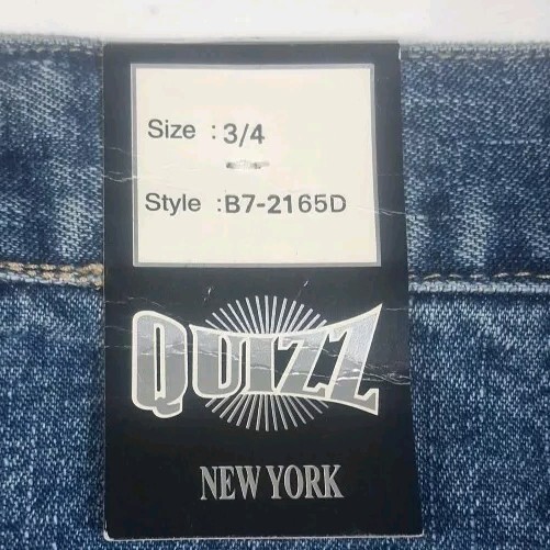 Vintage NWT 90’s Quizz New York Flare Jean Denim Skirt Size 3/4 Style B7-2165D