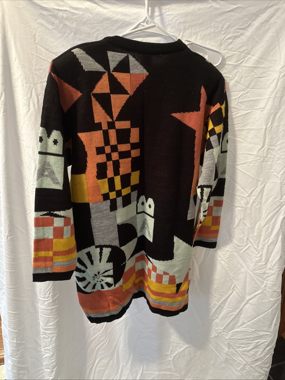 VTG Geometric Pattern Long Sweater Women’s Approx XL