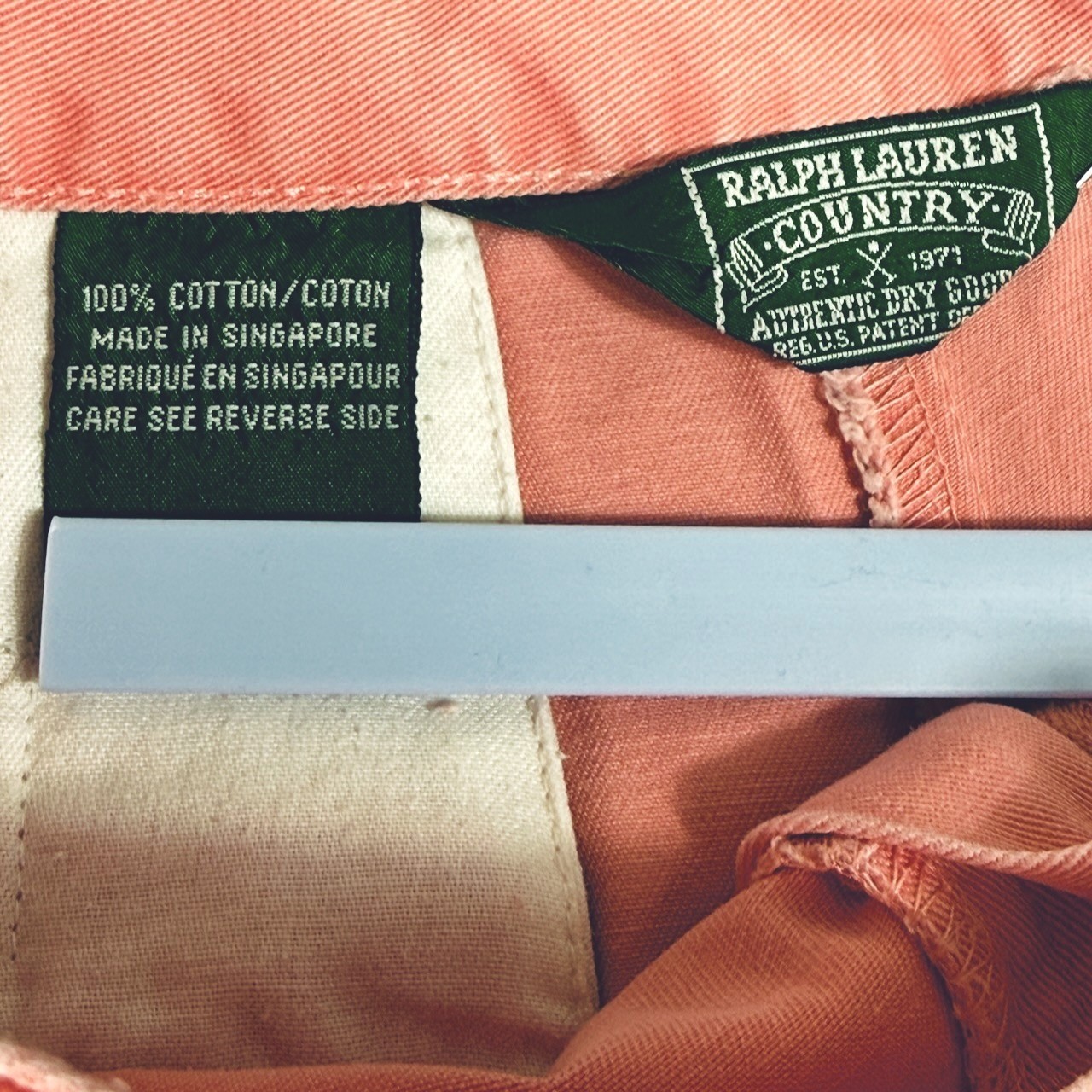 Vintage Ralph Lauren Country Coral Shorts Women 12 Pleated High Waist 90s USA