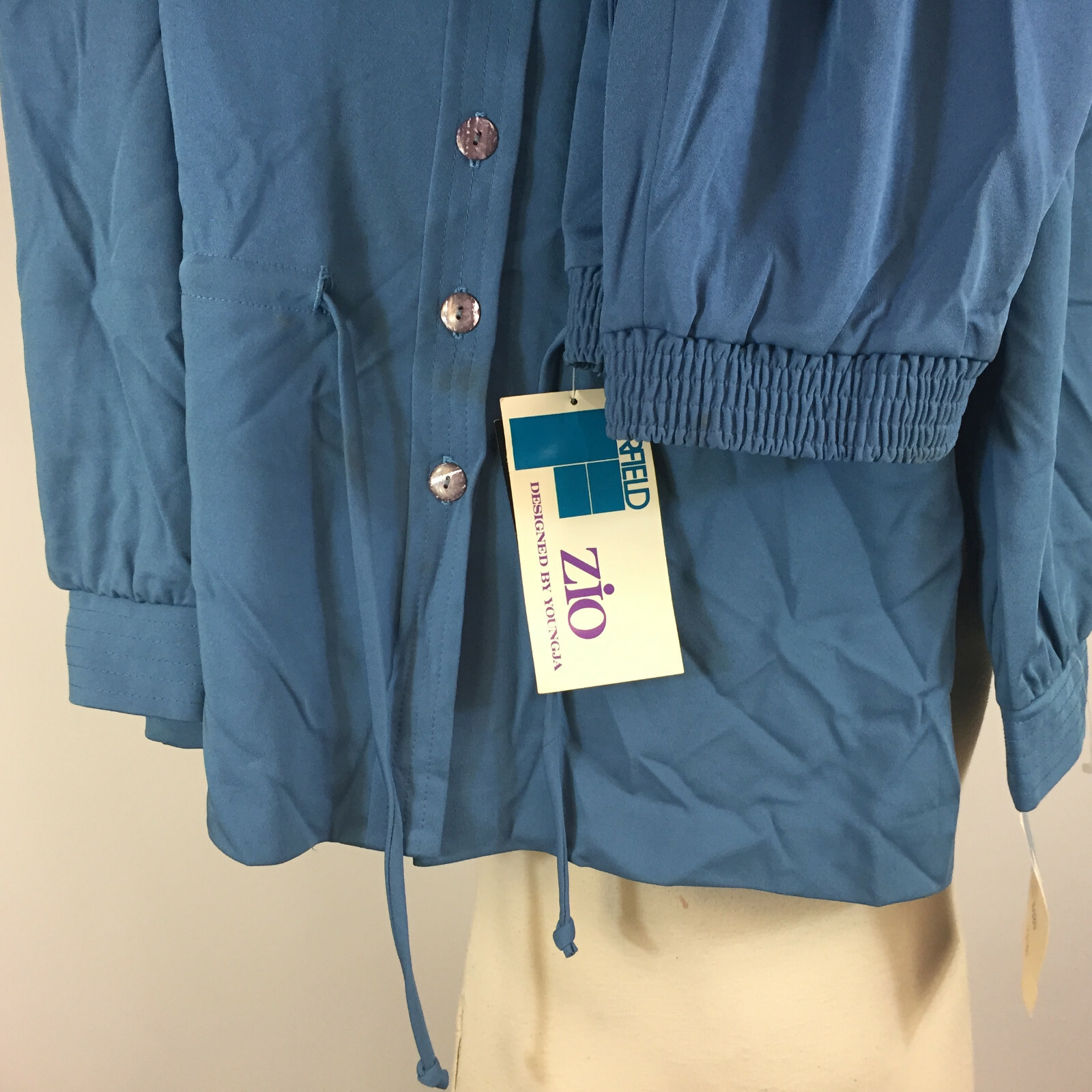 NOS Deadstock Vintage 70s 80s Fairfield Zio Two Piece Jump Suit Pants Shirt Jack