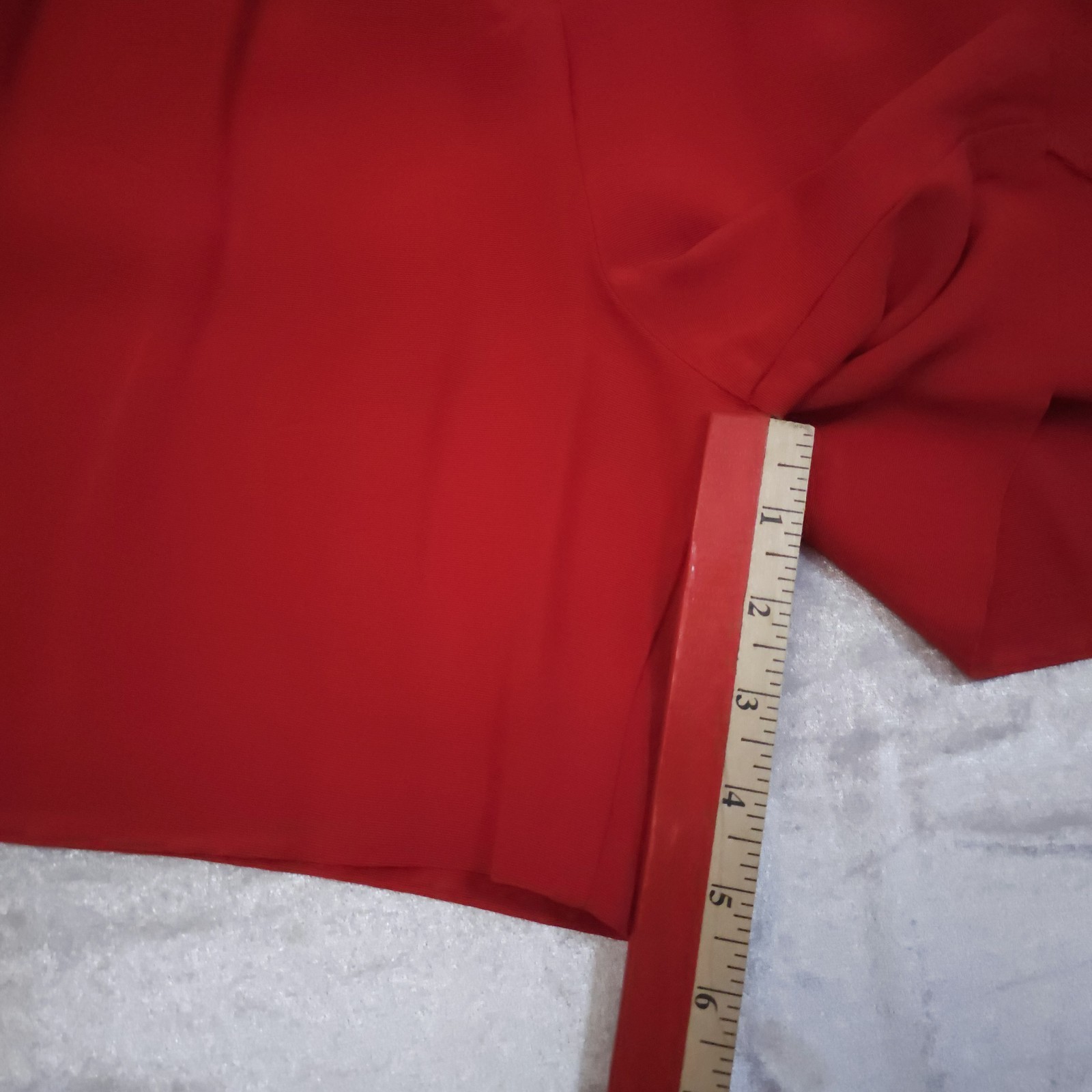 Vtg Red Flowy Shorts Rayon USA Sm/Med Pleated 1980s Fairy Glam Classic Stretch