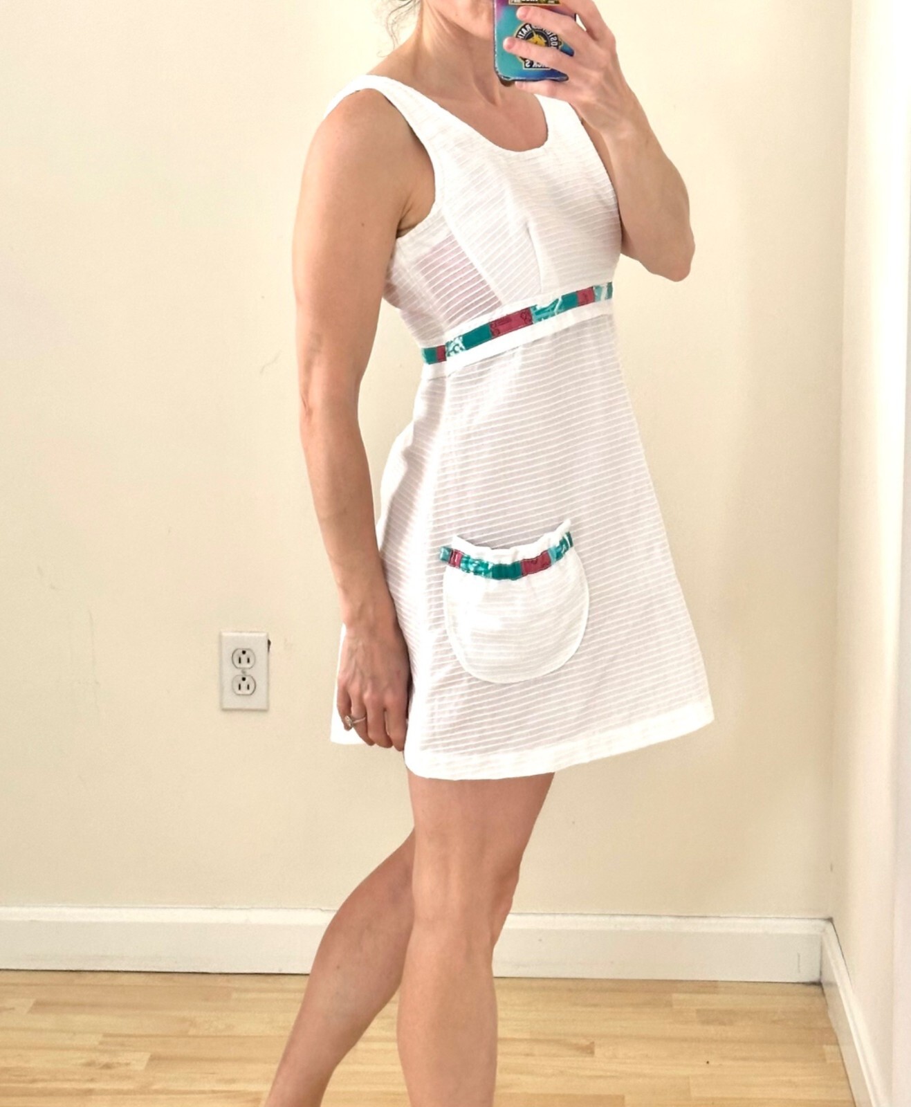 Vintage 70s Handmade Tennis Sundress Tenniscore Meets Retro Chic