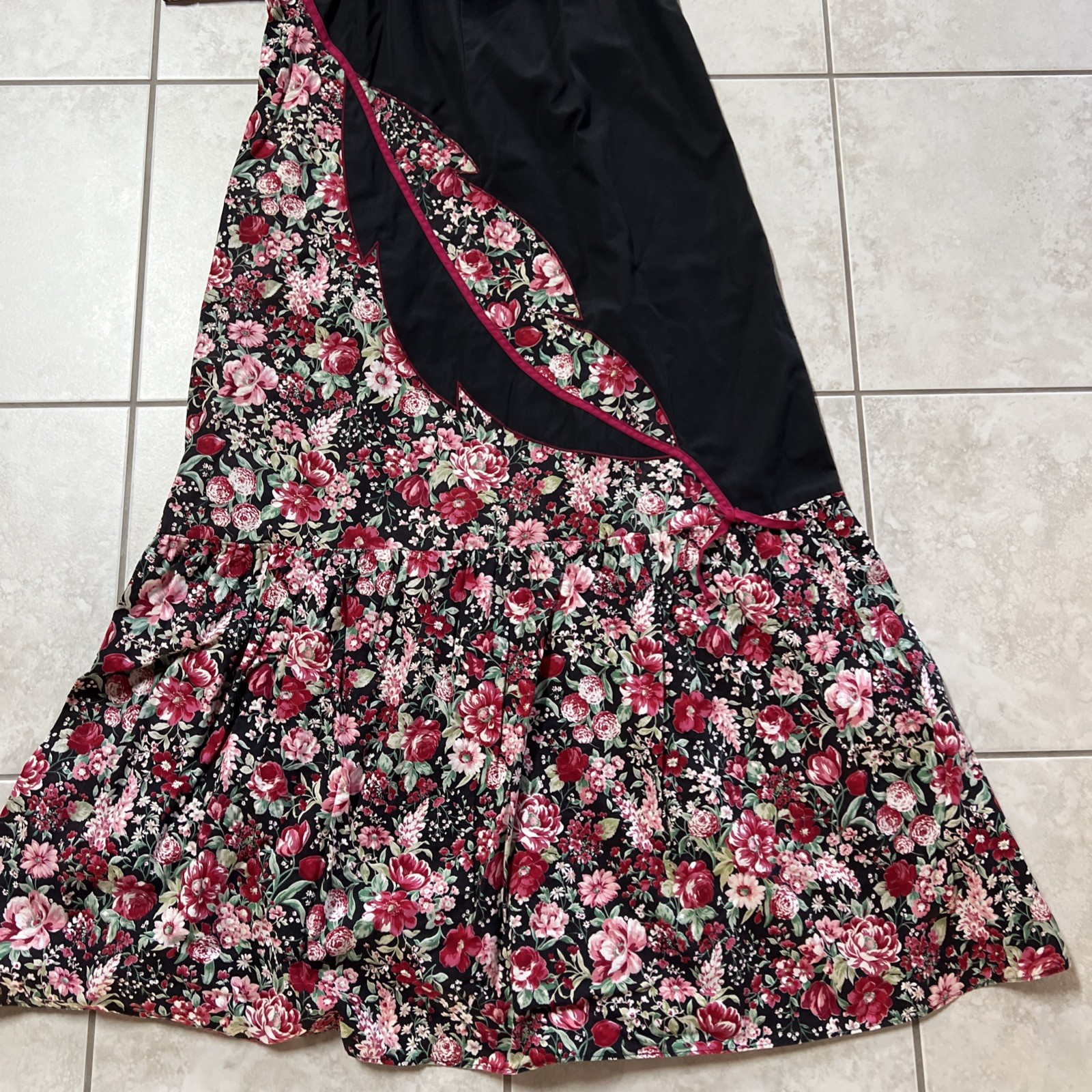 Vintage Hawaiian Dress Medium Set Of 2 Floral Colorful Long