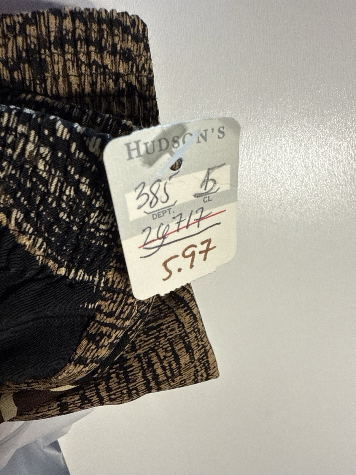 Y2K Geometric Design Brown/Tan Peter Popovich Pants, Serious Screech Vibes