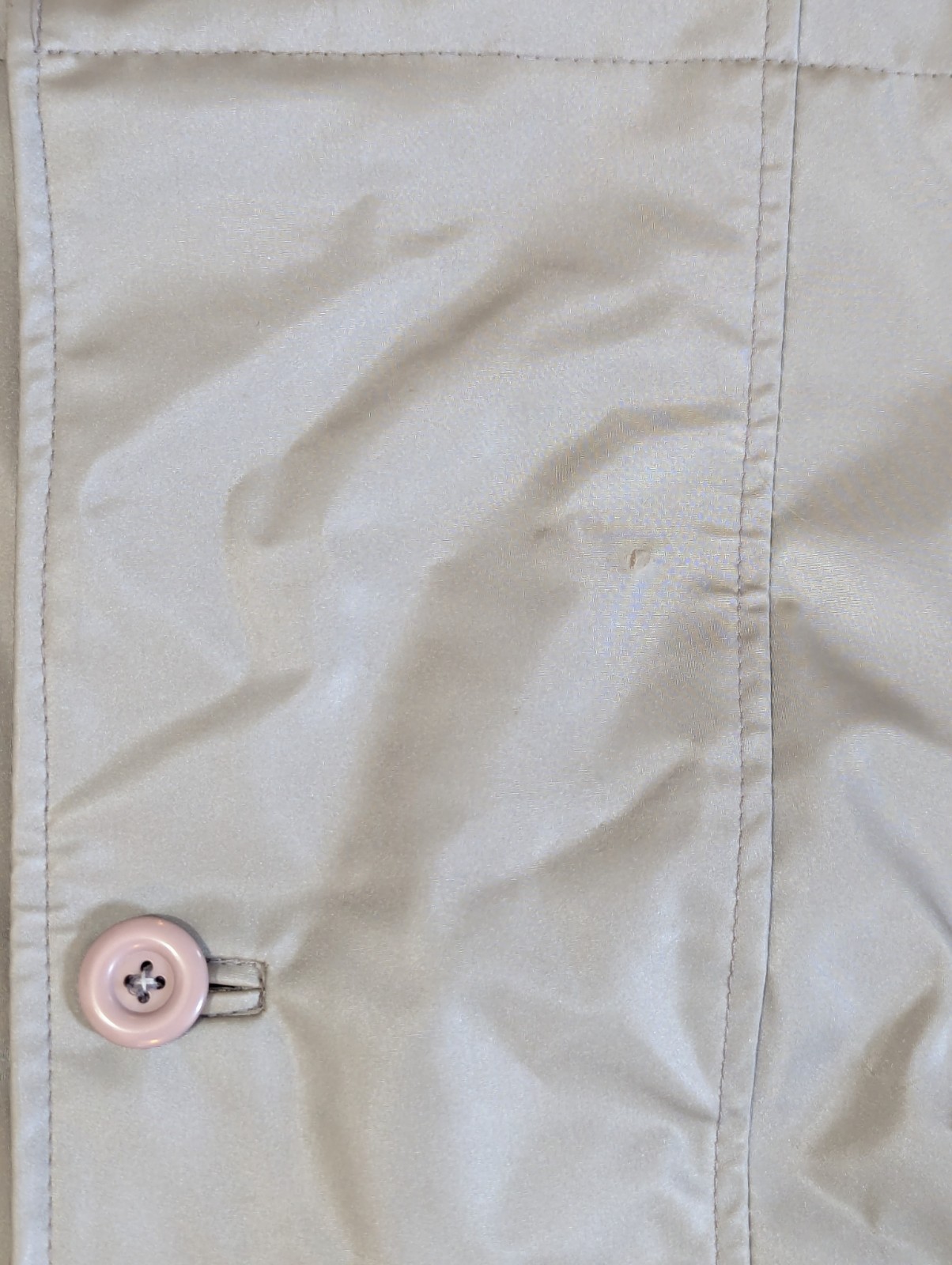 Vintage 70s/80s Learsi Women’s Silver PVC Trench Coat/Rain Jacket Size Small