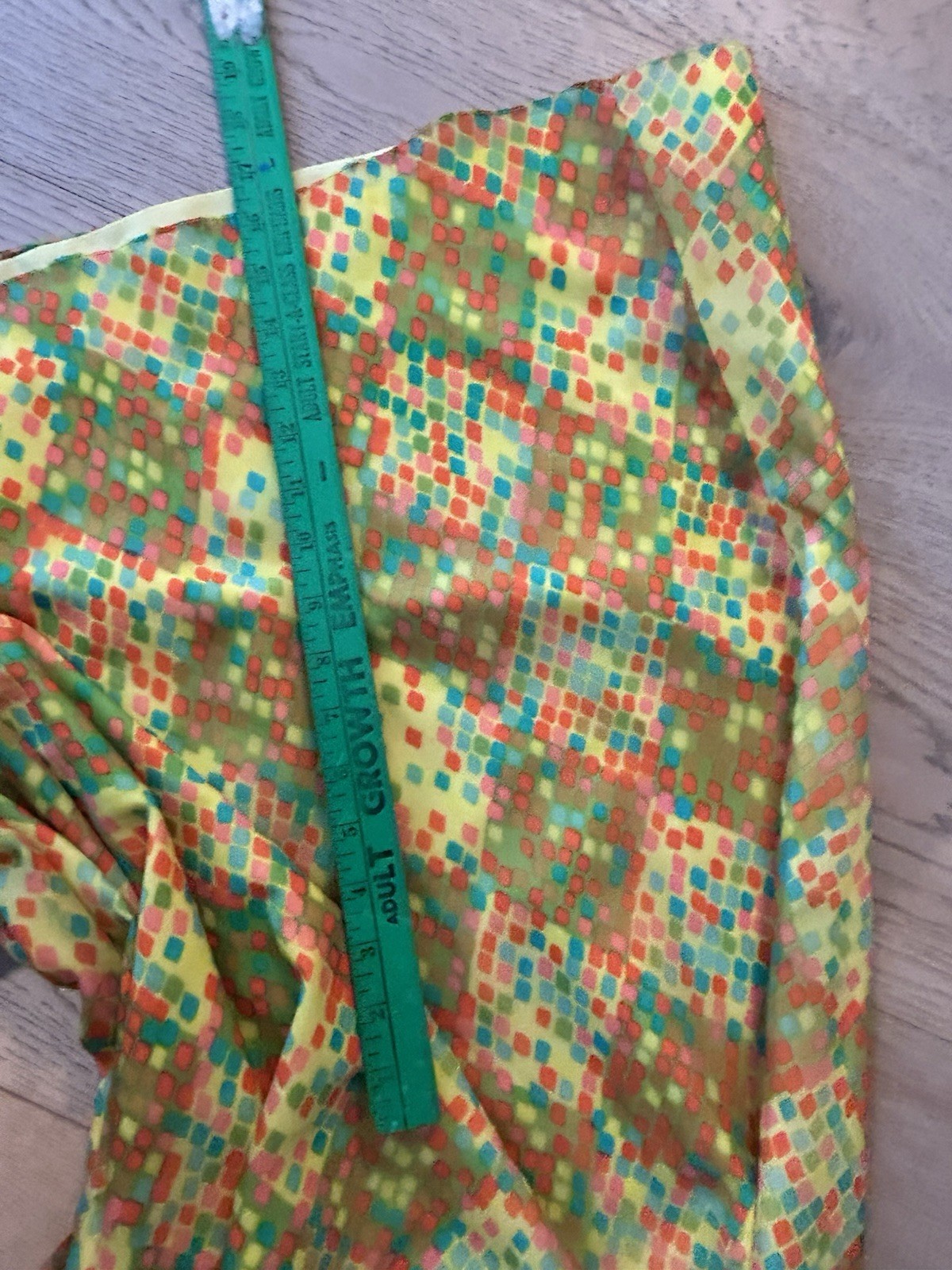 Vintage 1970’s Dress Women’s Multicolor Checkered Aline Party
