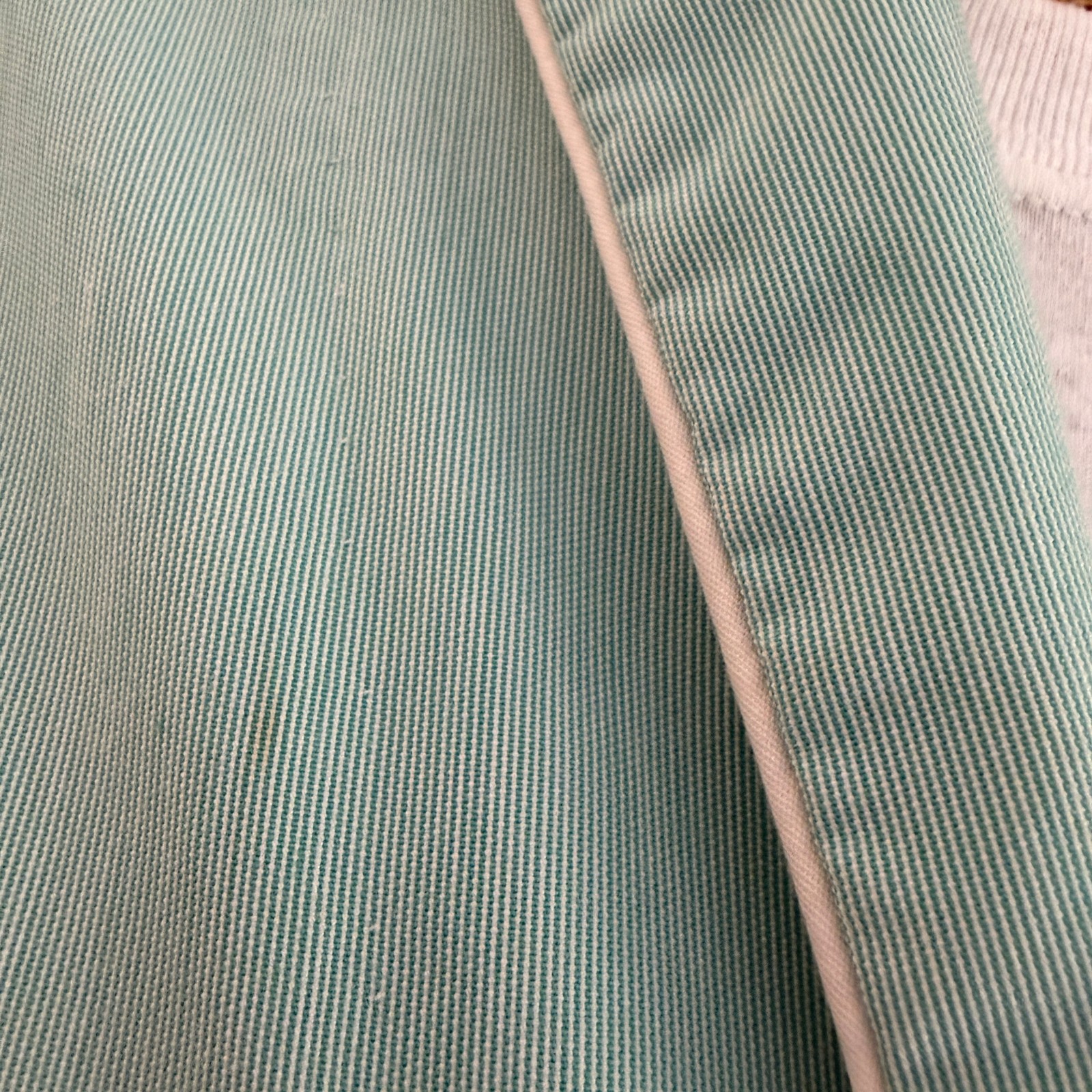 VTG 60s Hopkins Pub Hlth Uniform Green/Wht Pinstripe Actual Pediatricians Coat
