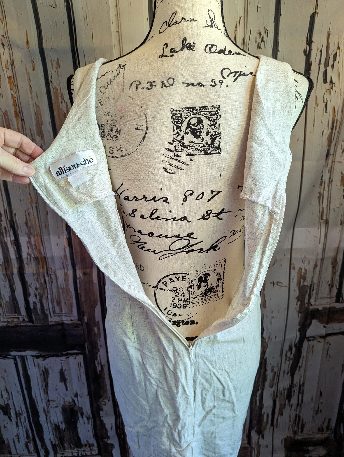 Vintage Allison -Che Linen Dress
