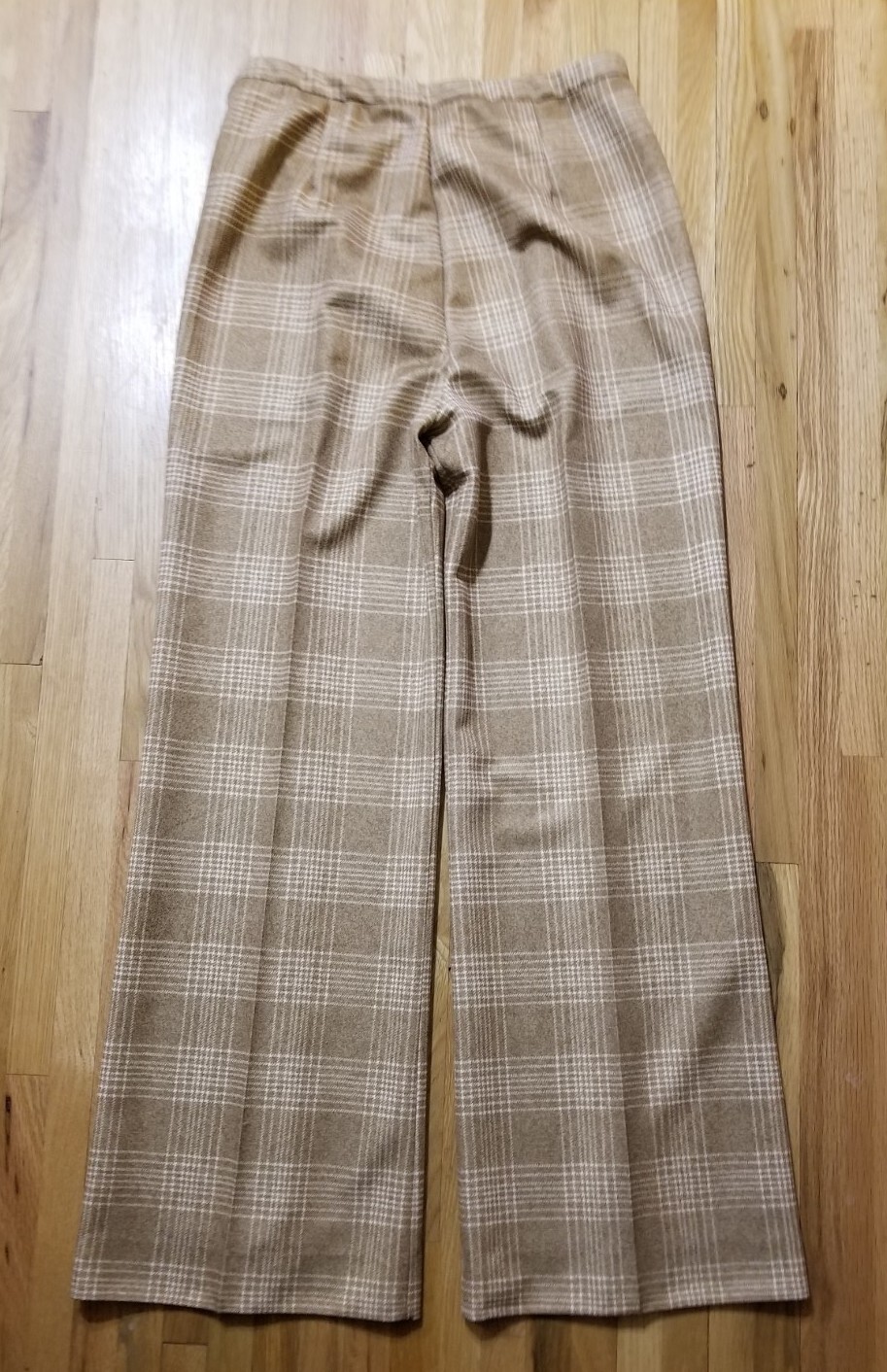 NOS Vintage 1970 Donovan Galvani Pant Suit Size 18 Womens 3 Pc Plaid Double Knit