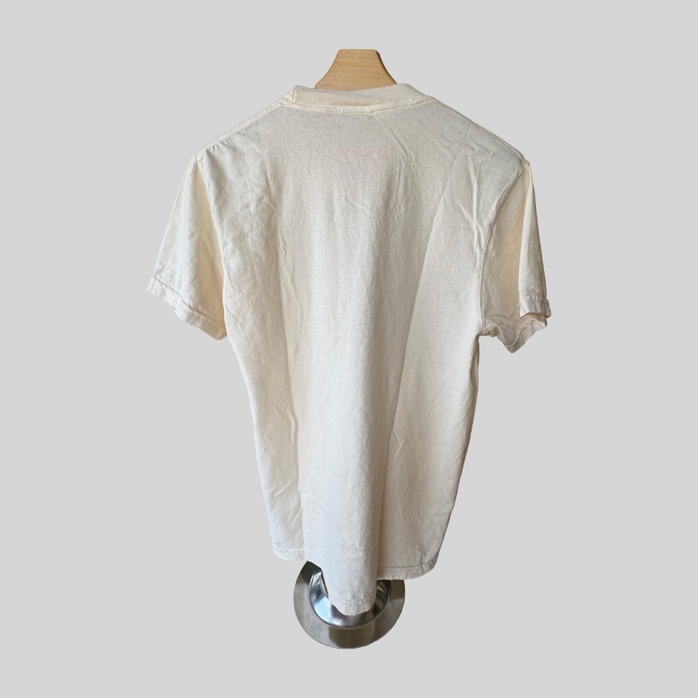 Vintage Western Retro Graphic Tee,This Aint Texas NWOT Sz Med, Ivory/Tomato Red