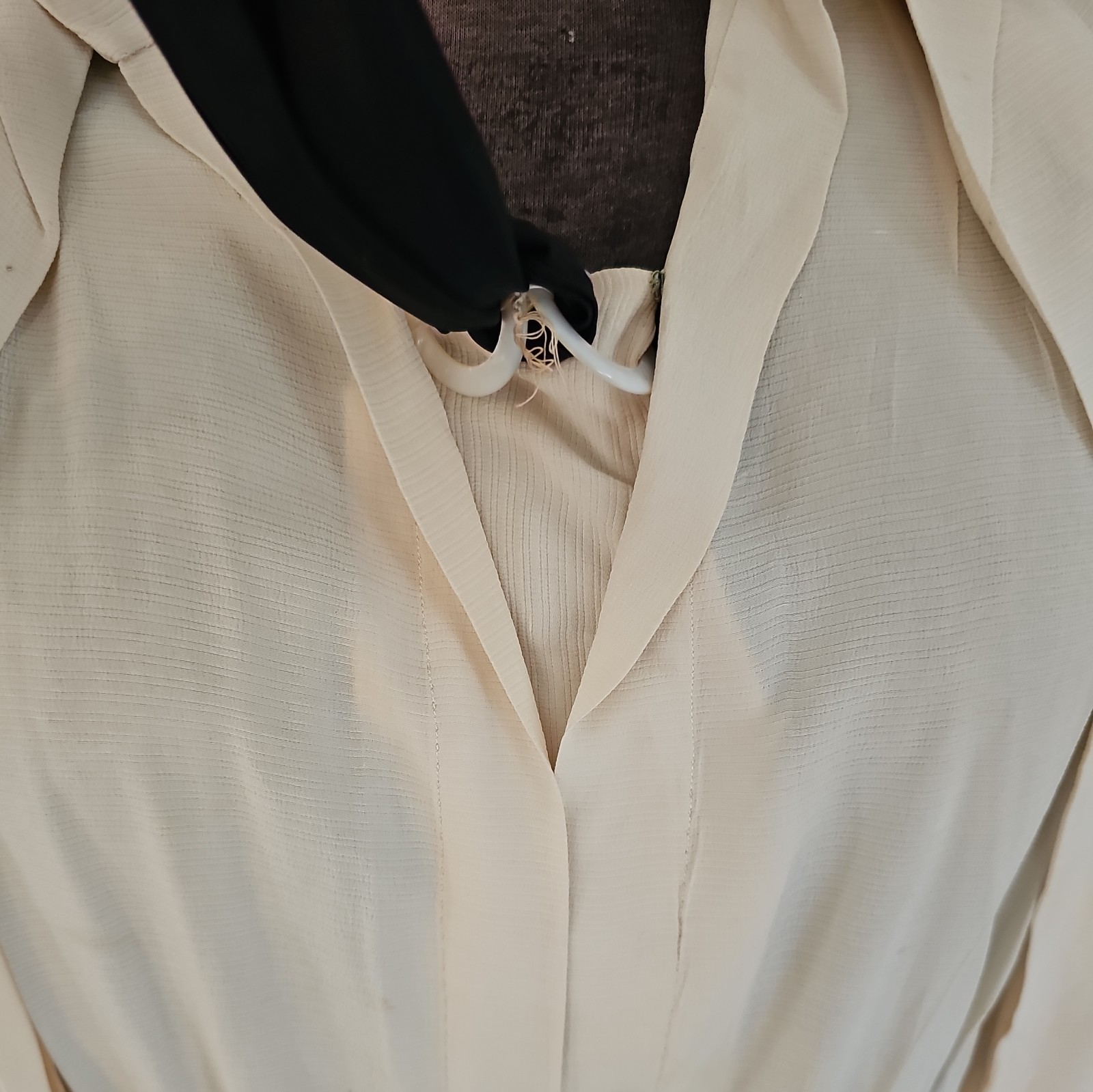 1920s John Wanamaker Deco Flapper Dress with Jacket Sash & Belt Cut Out Shoulder