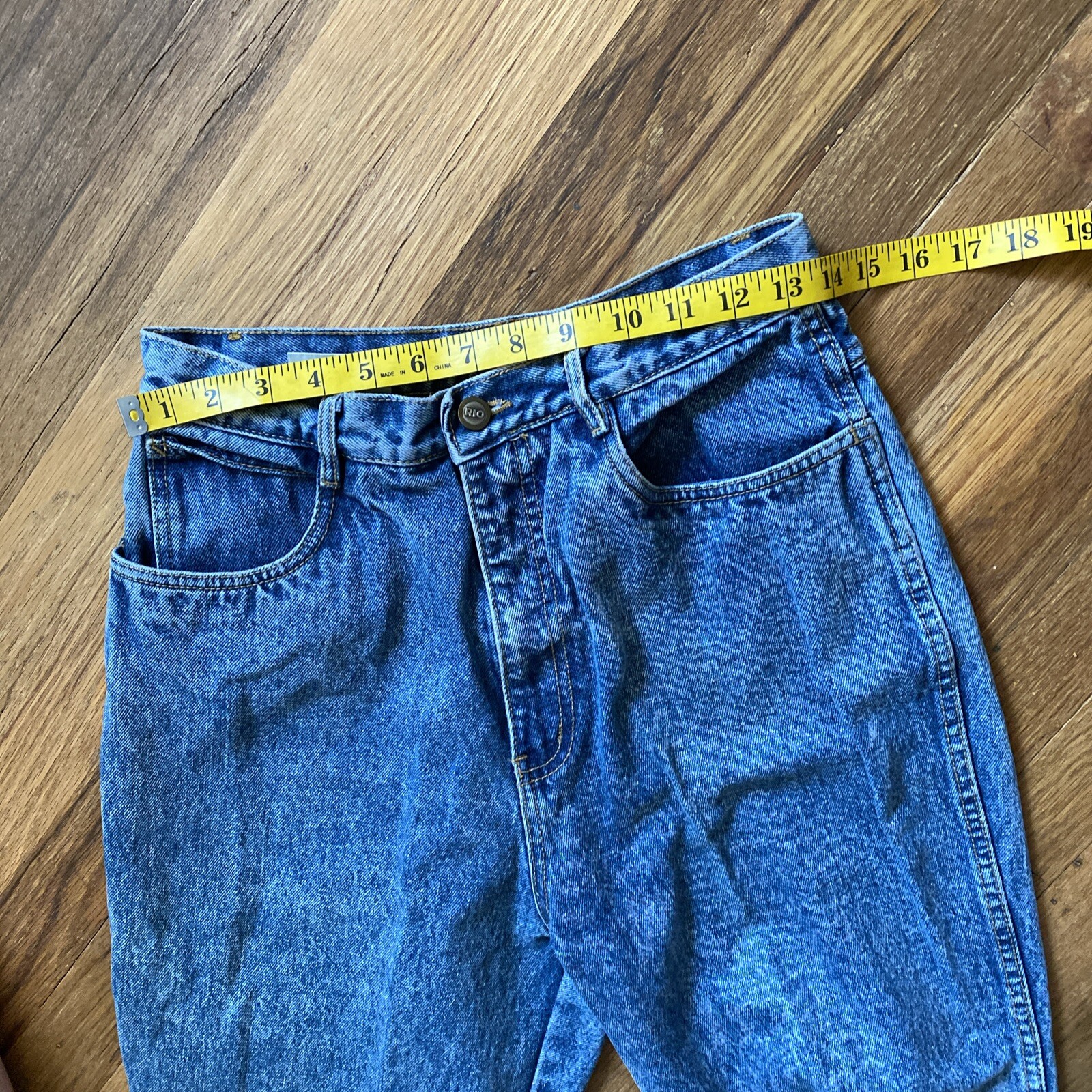 Vtg 1980’s RIO by STEPHEN MARDON Tapered HIGH RISE Med Wash Blue MOM JEANS 13